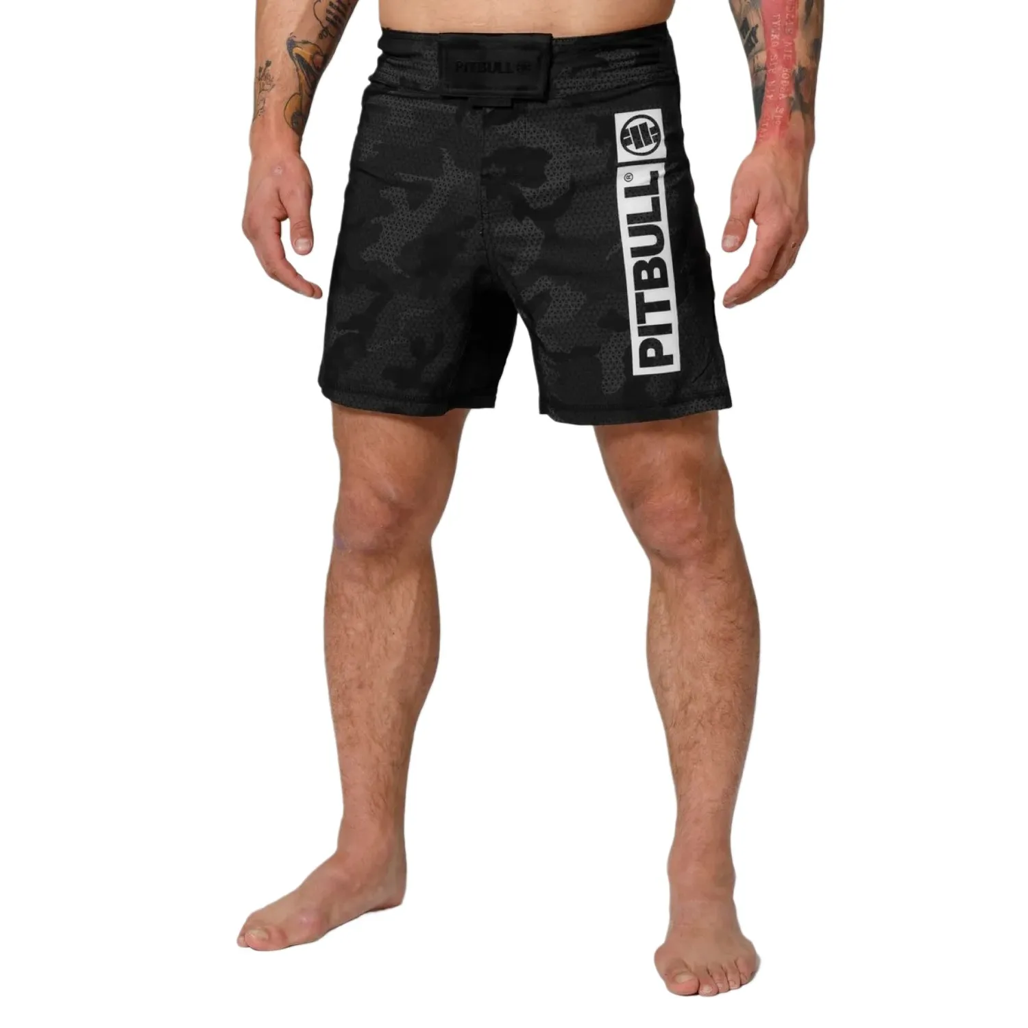 Spodenki treningowe Pit Bull Performance Pro plus Net Camo Hilltop II - Czarne