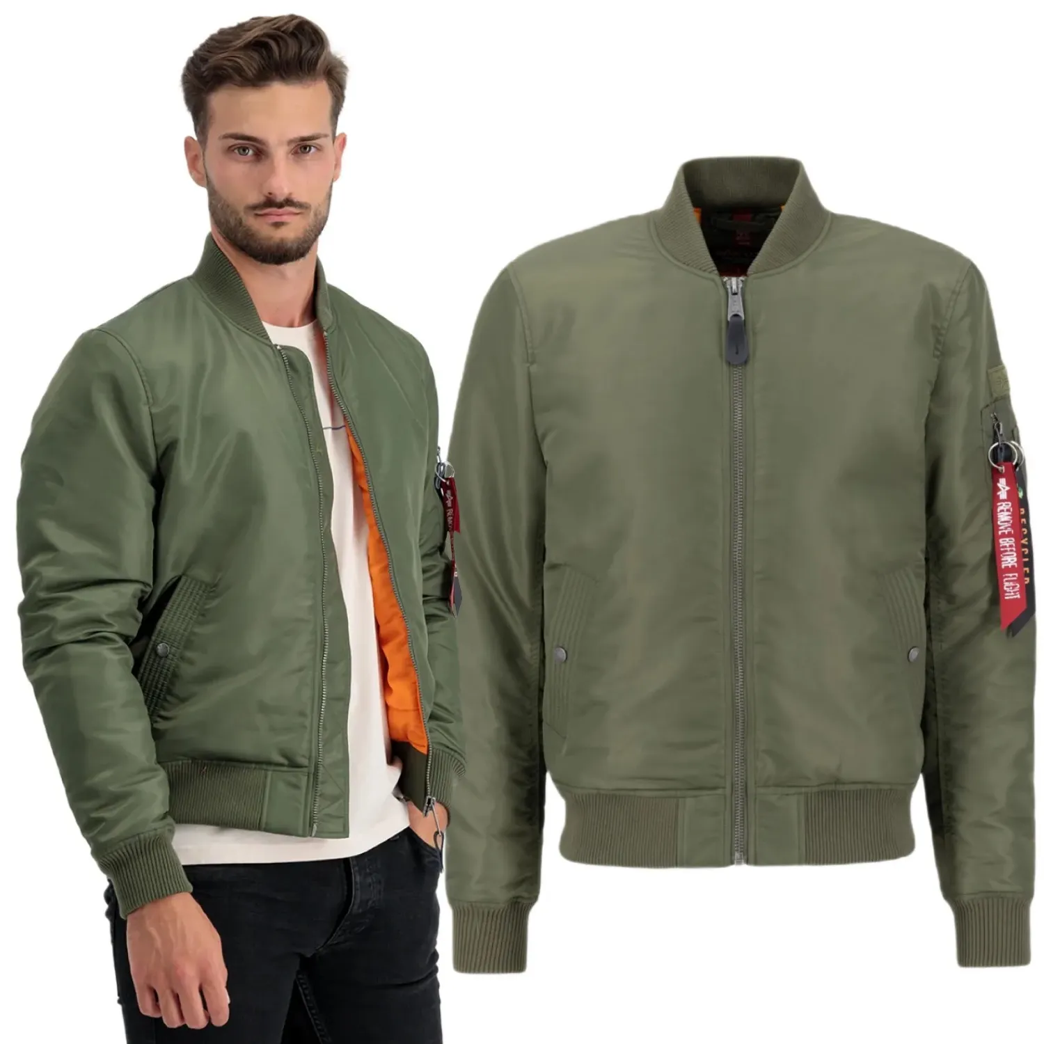 Kurtka Alpha Industries MA-1 VF Project R 108105 01 - Zielona 3XL
