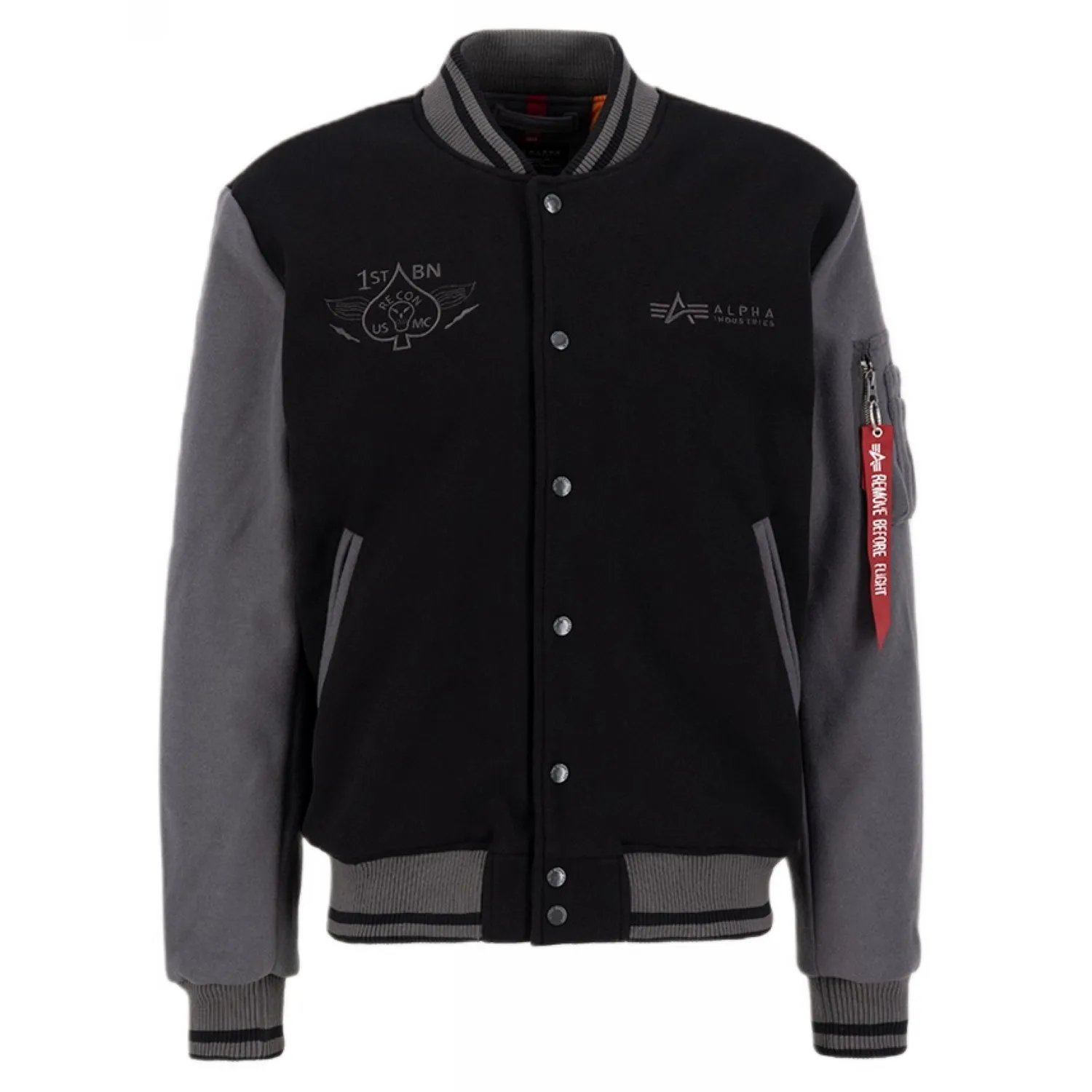 Kurtka Alpha Industries Varsity Air Force Jacket 138107 03 - Czarna XXL