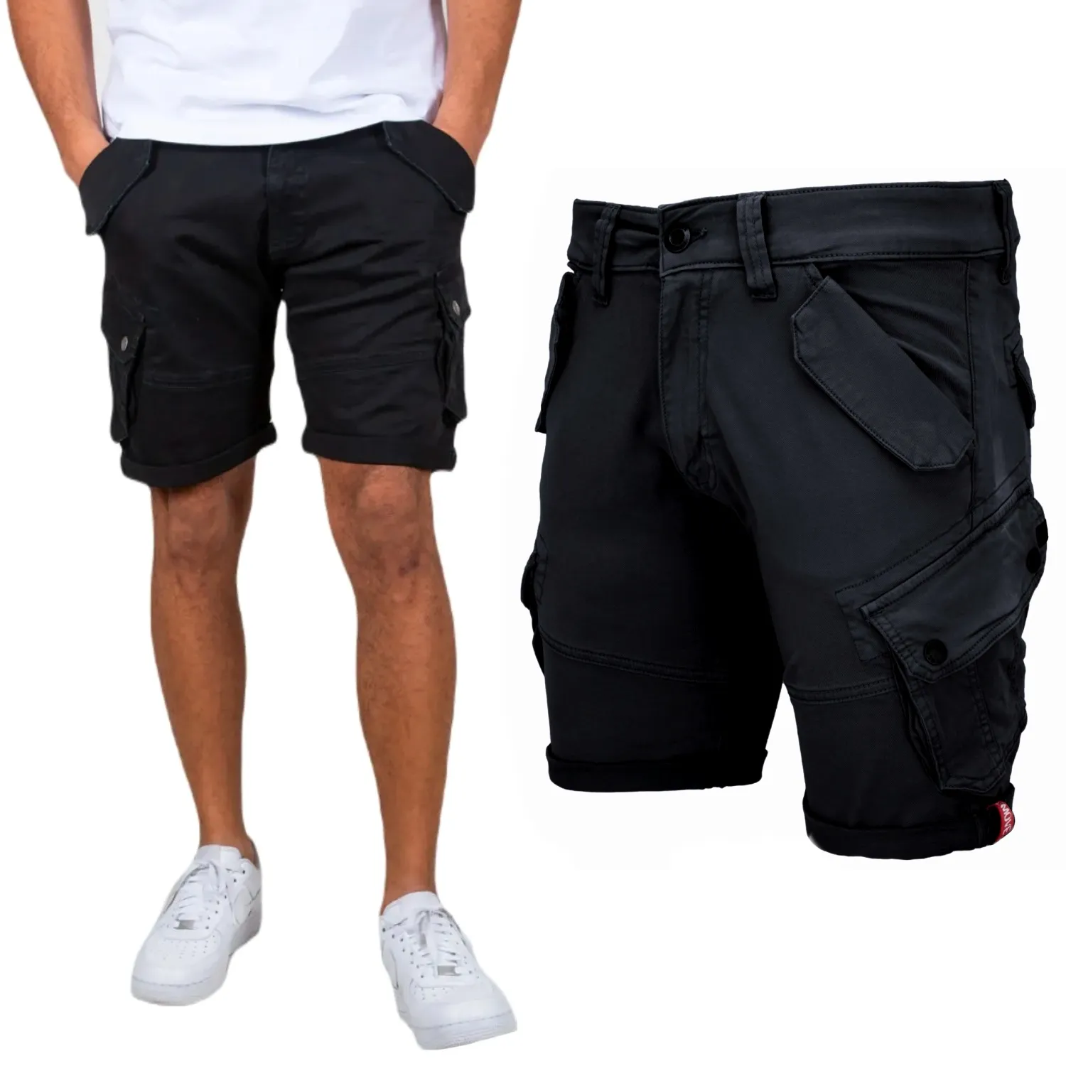 Spodenki Alpha Industries Combat Short 116210 03 - Czarne 30