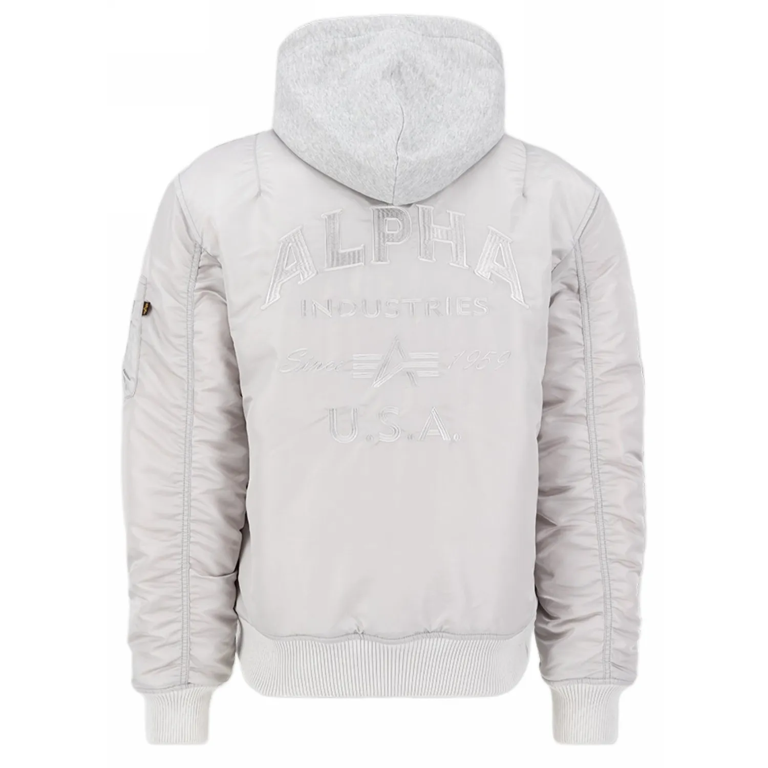 Kurtka Alpha Industries MA-1 ZH Back EMB 138105 666 - Szara 3XL