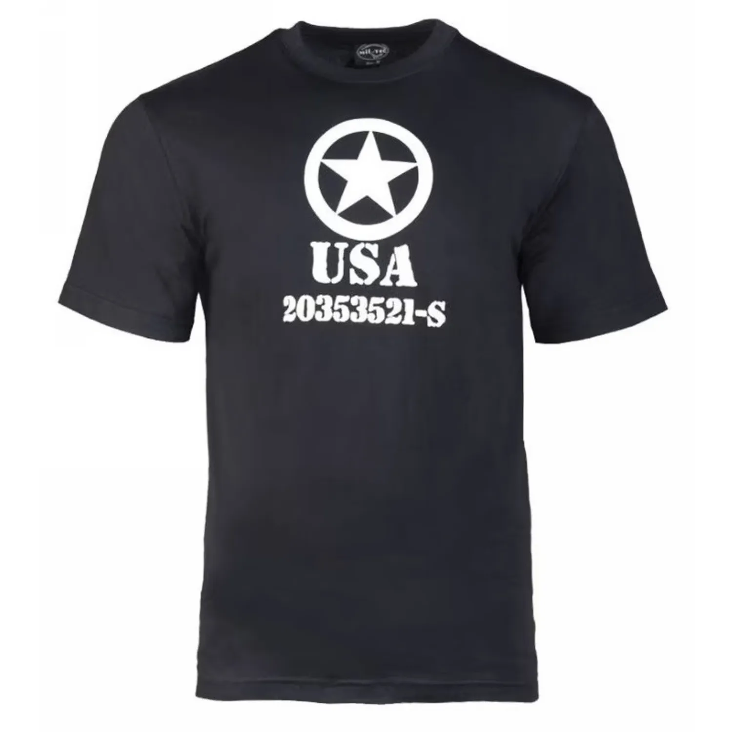 Koszulka T-Shirt Mil-Tec Allied Star - Czarna XXL