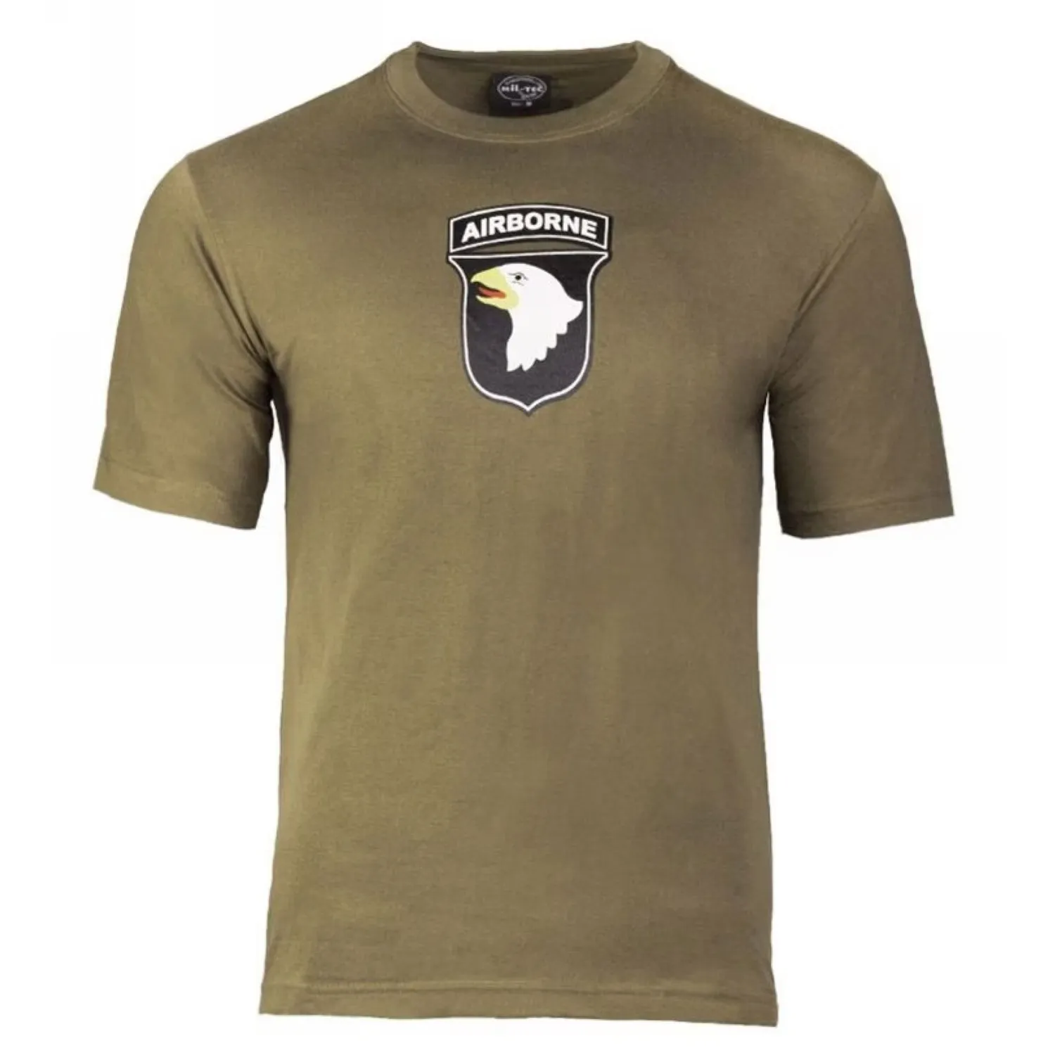 Koszulka T-Shirt Mil-Tec 101st Airborne - Olive Green M