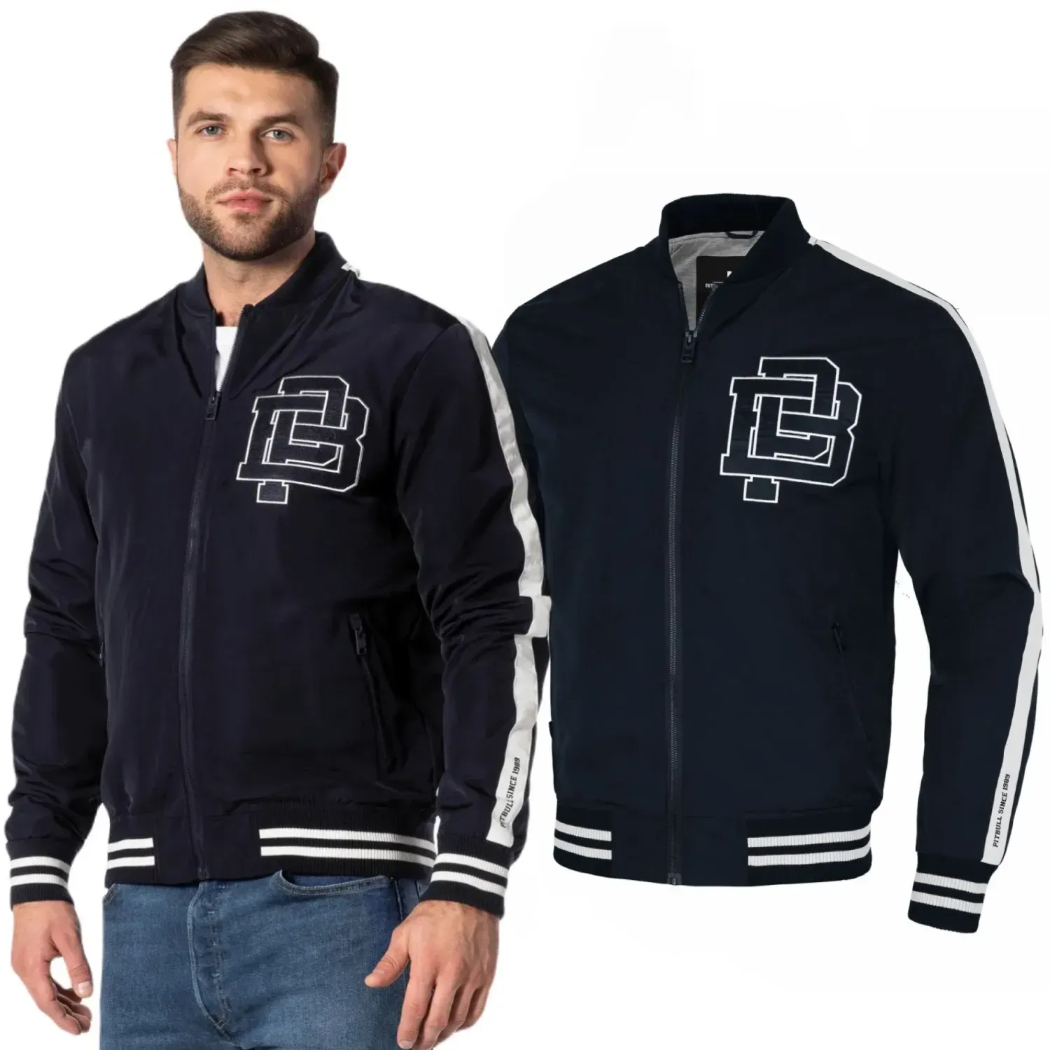 Kurtka wiosenna Pit Bull Harding '24 - Granatowa XXL