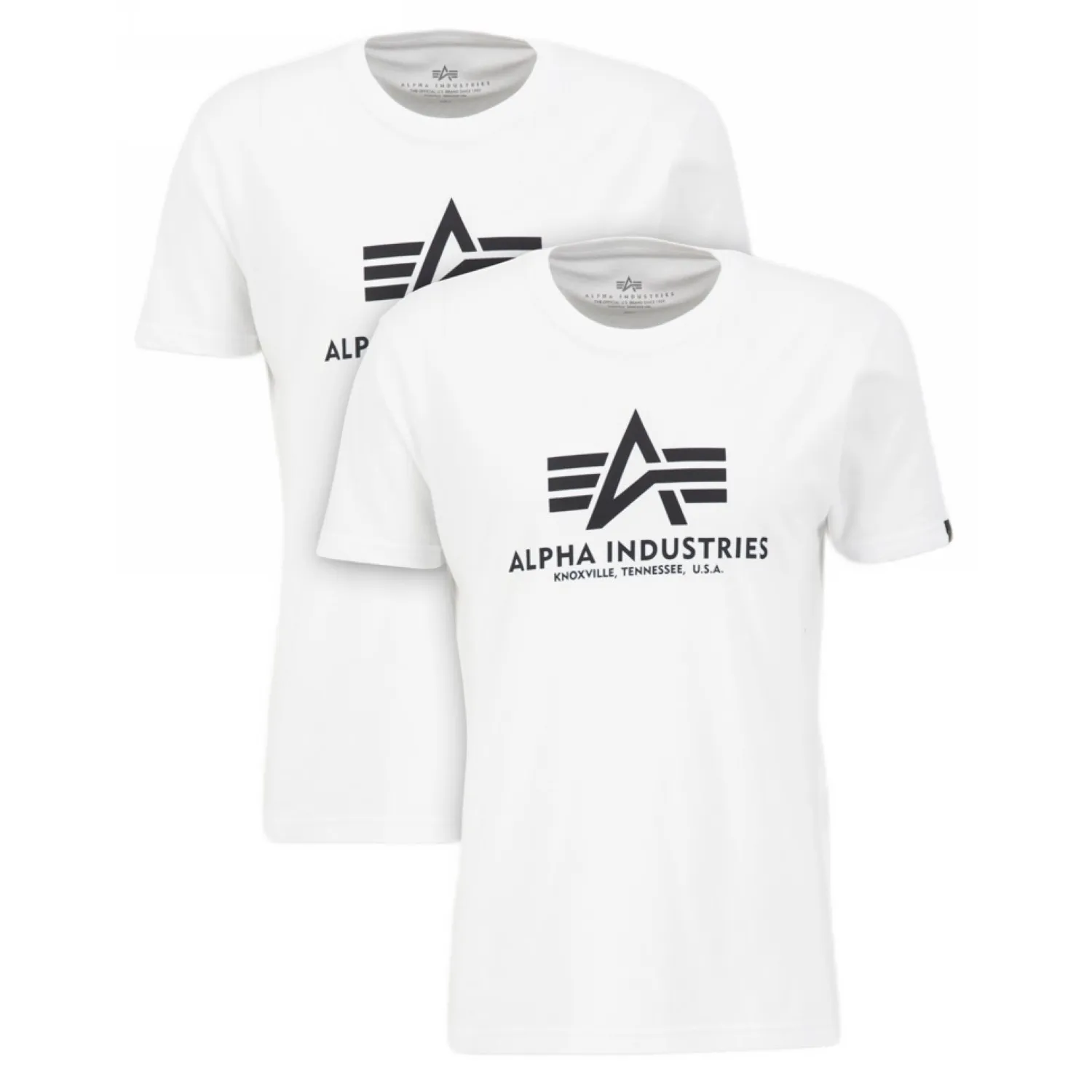 Koszulki Alpha Industries Basic 2 Pack 106524 09 - Białe XXL