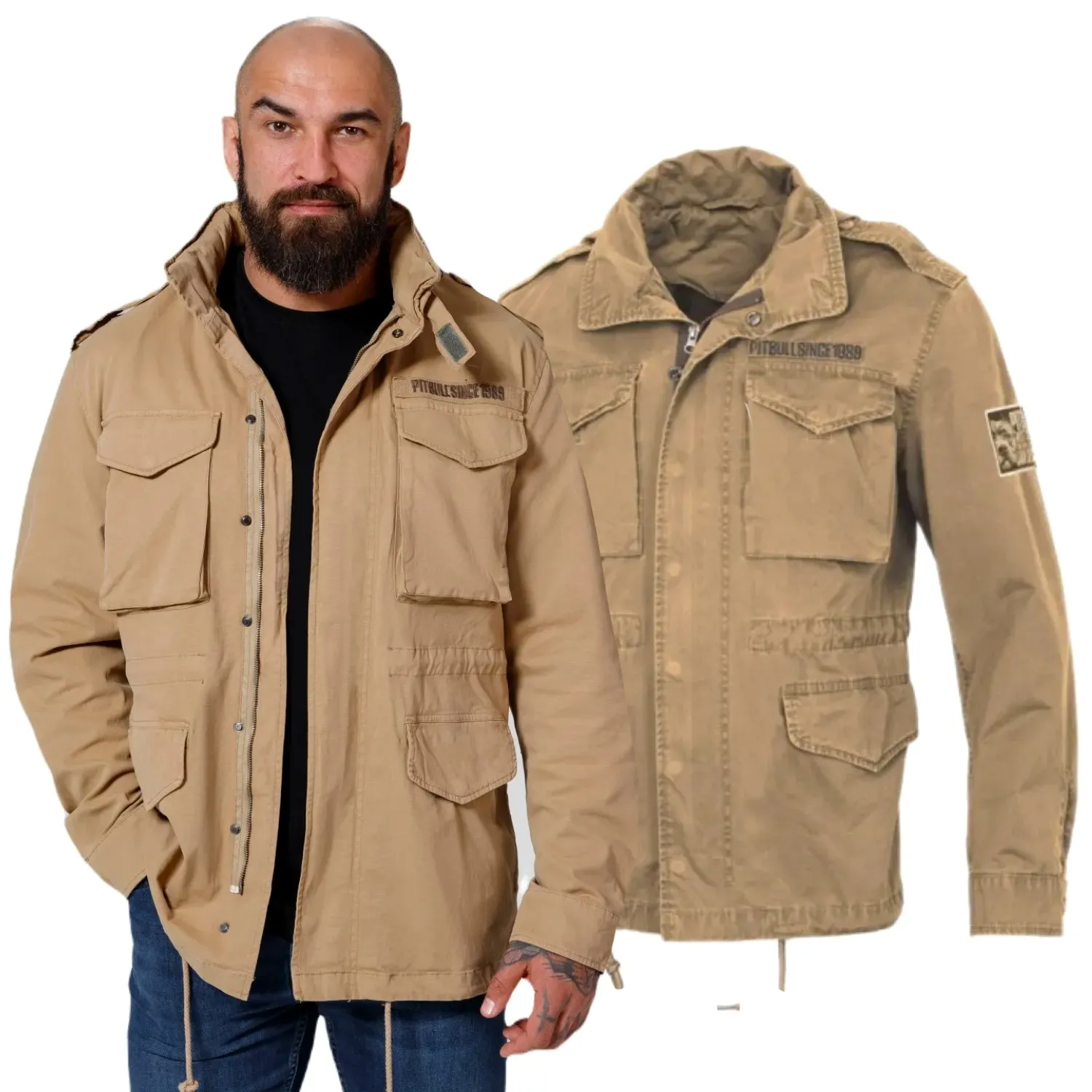 Kurtka Pit Bull M65 Military Jacket '24 - Sand L