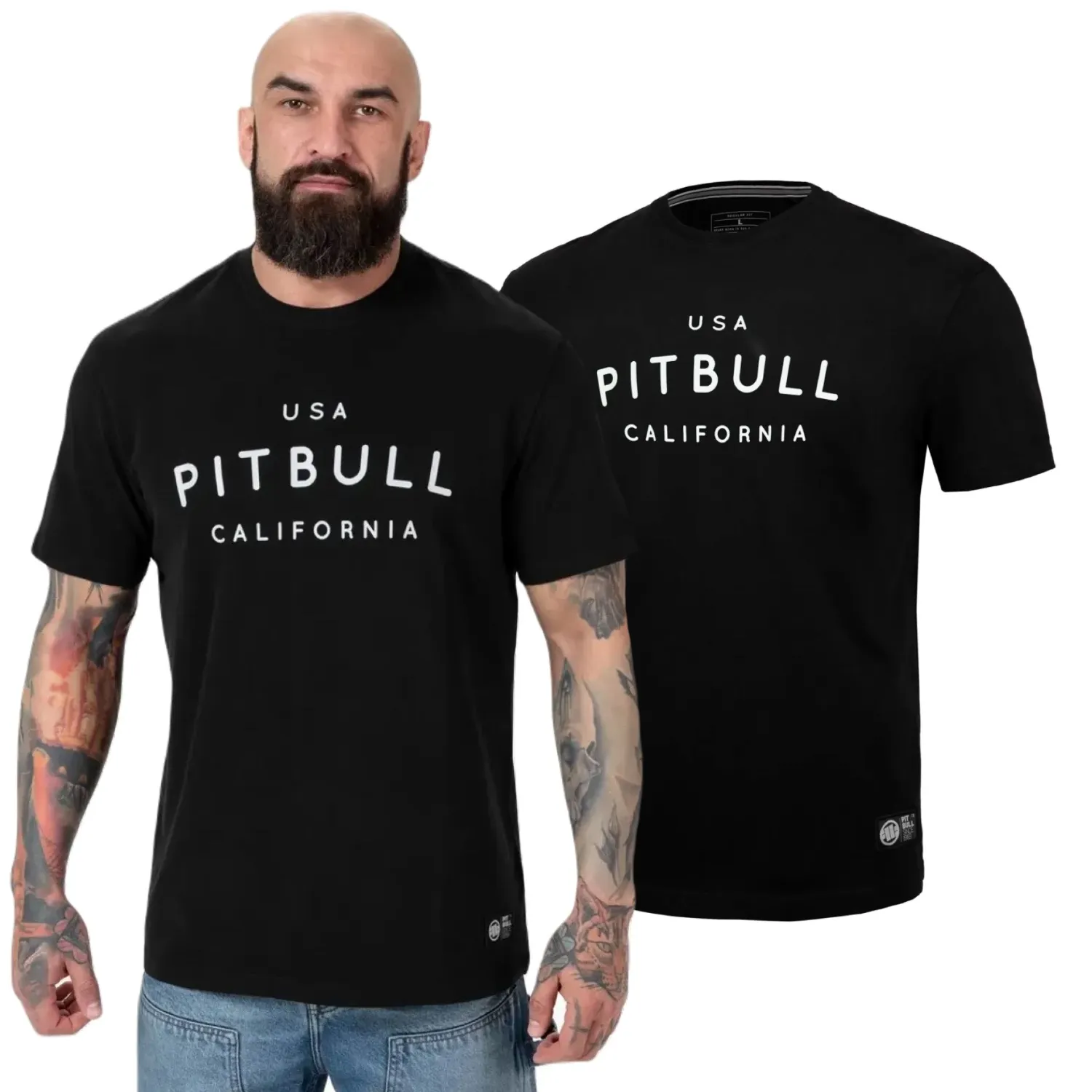 Koszulka Pit Bull Heavy Weight 210 Garment Washed USA Cal '24 - Czarna M