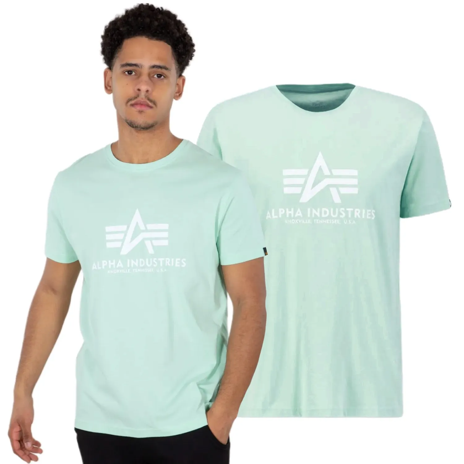 Koszulka Alpha Industries Basic 100501 43 - Miętowa L