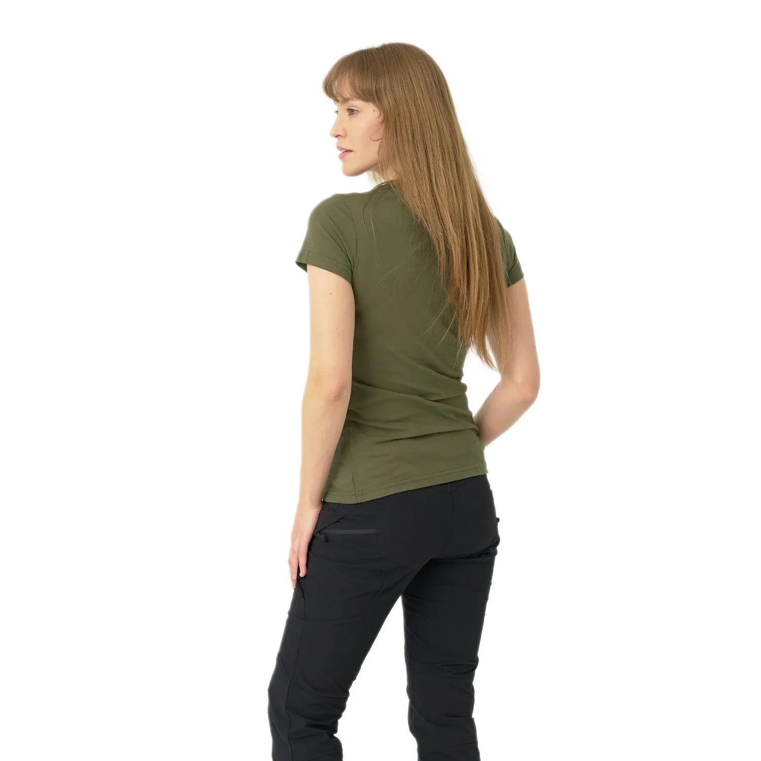 T-Shirt damski Helikon-Tex Slim Organic - Olive Green