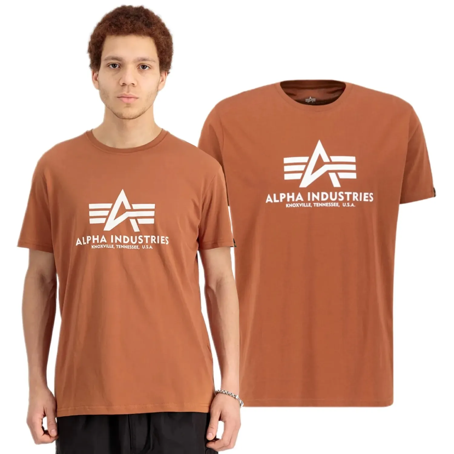 Koszulka Alpha Industries Basic 100501 709 - Hazel Brown XL