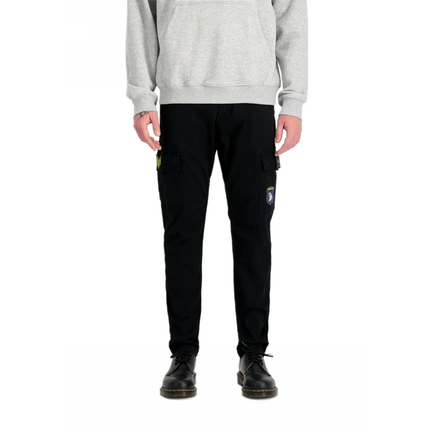 Spodnie Alpha Industries Petrol Patch 178207 03 - Czarne 32