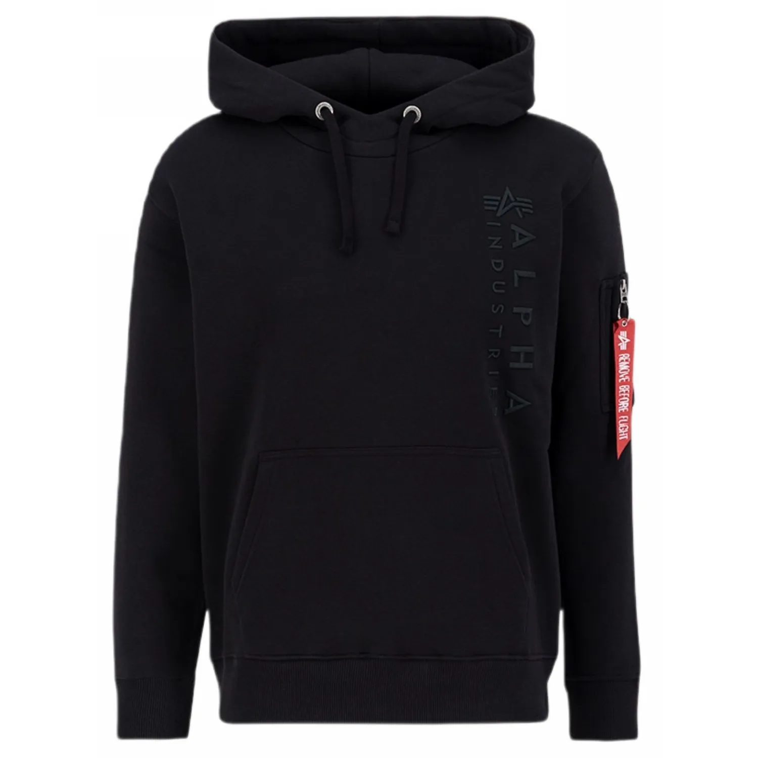 Bluza z kapturem Alpha Industries EMB Hoody 138333 03 - Czarna 3XL