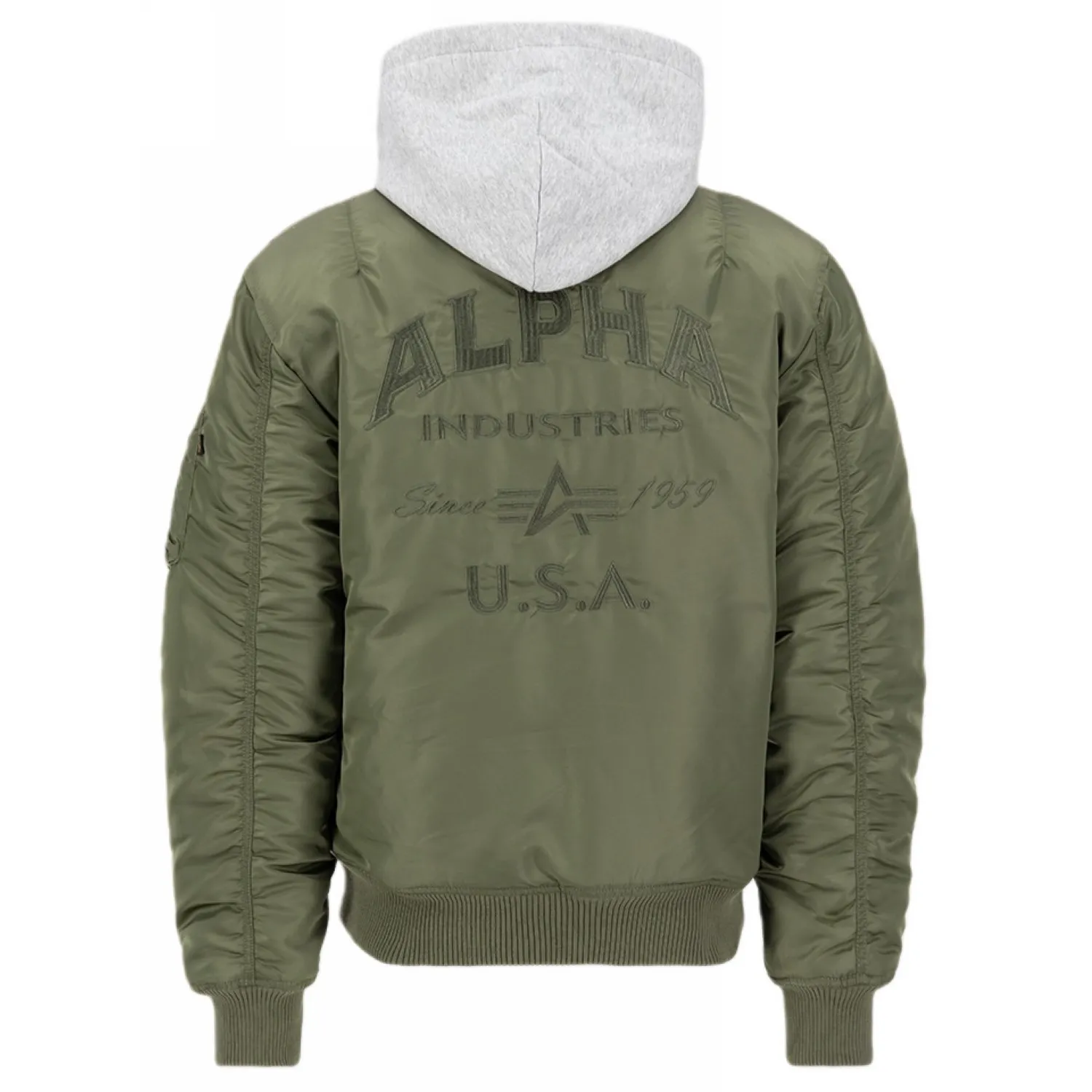 Kurtka Alpha Industries MA-1 ZH Back EMB 138105 01 - Sage Green M