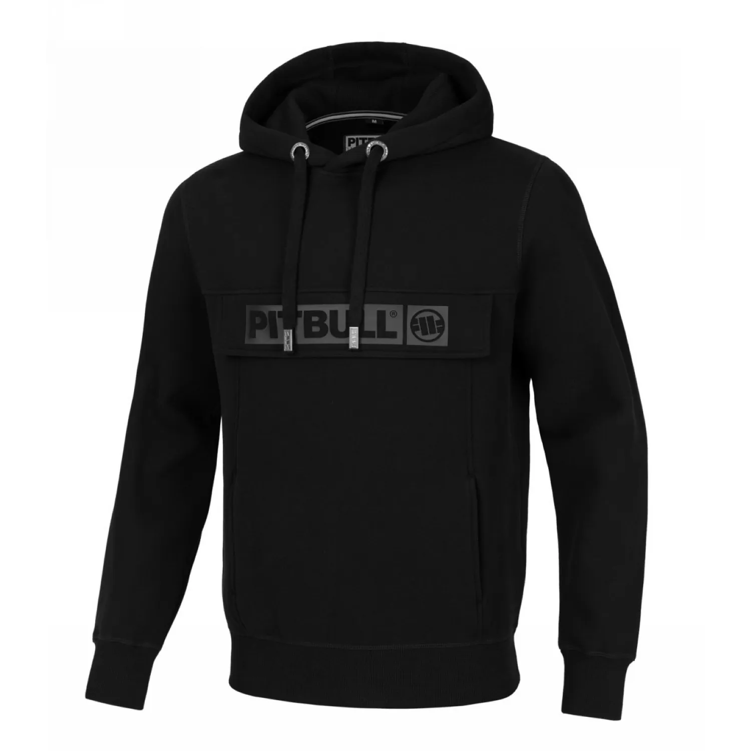 Bluza z kapturem Pit Bull New Brushed Fleece Group Hilltop '24 - Czarna M