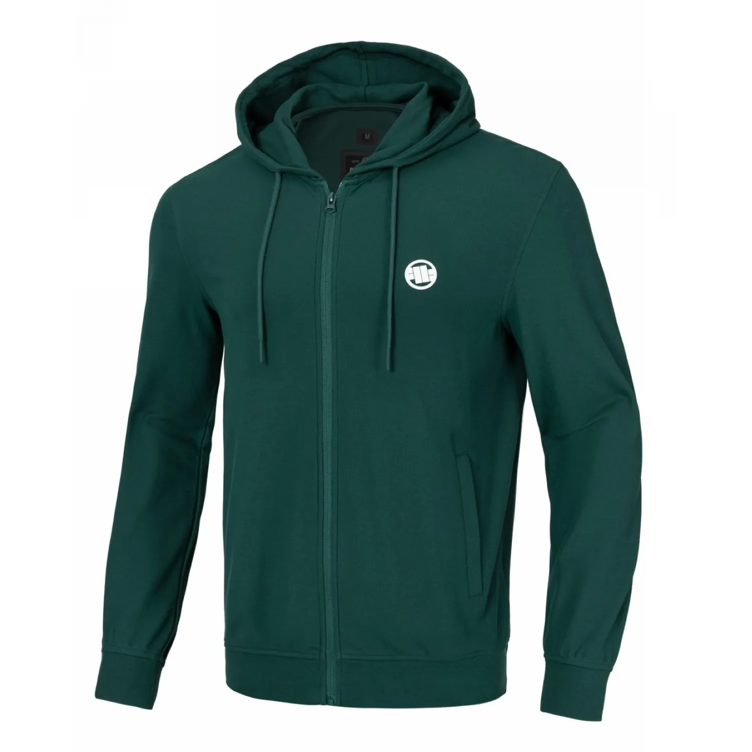 Bluza rozpinana z kapturem Pit Bull Heavy Weight 220 Coolmax Pique Rockey '24 - Ciemnozielona M