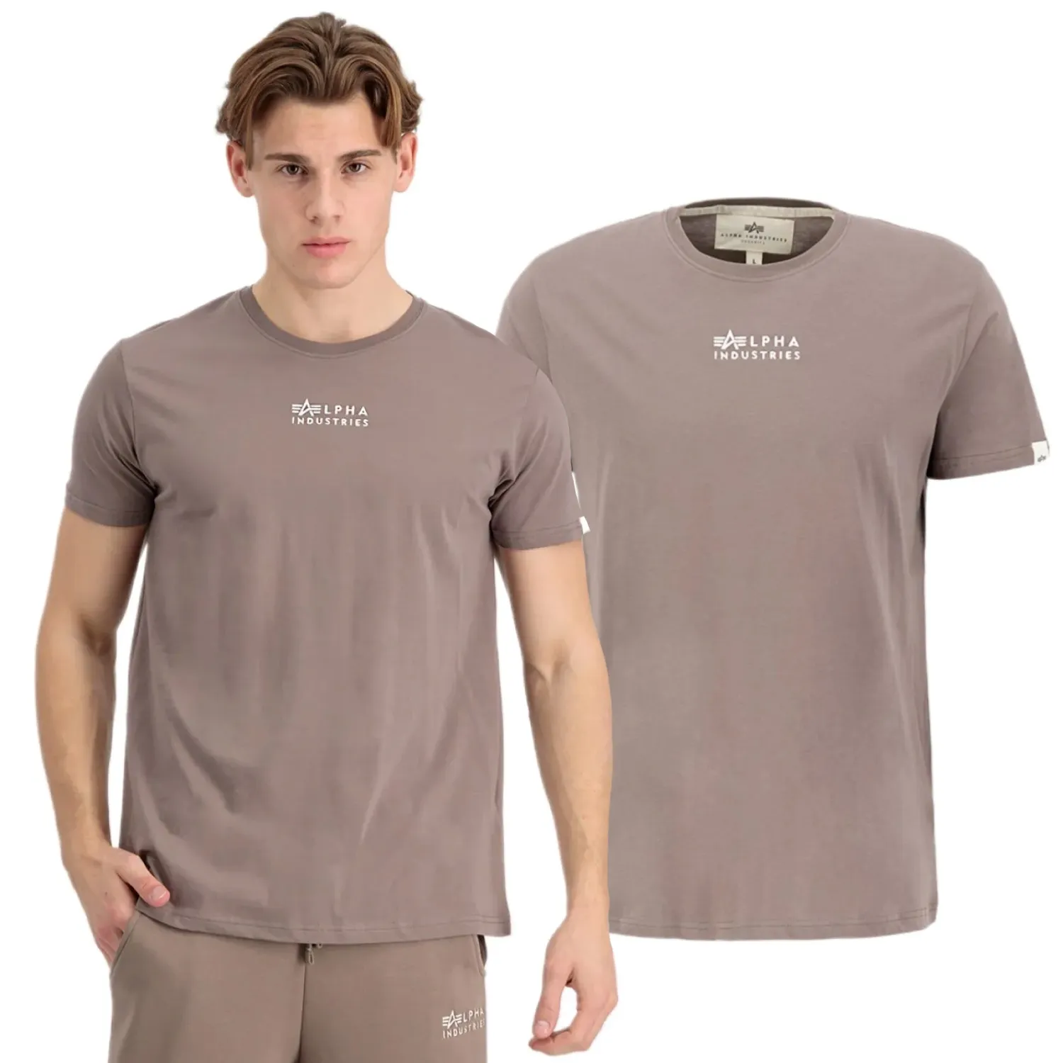 Koszulka Alpha Industries Organics EMB T 118529 628 - Organic Brown M