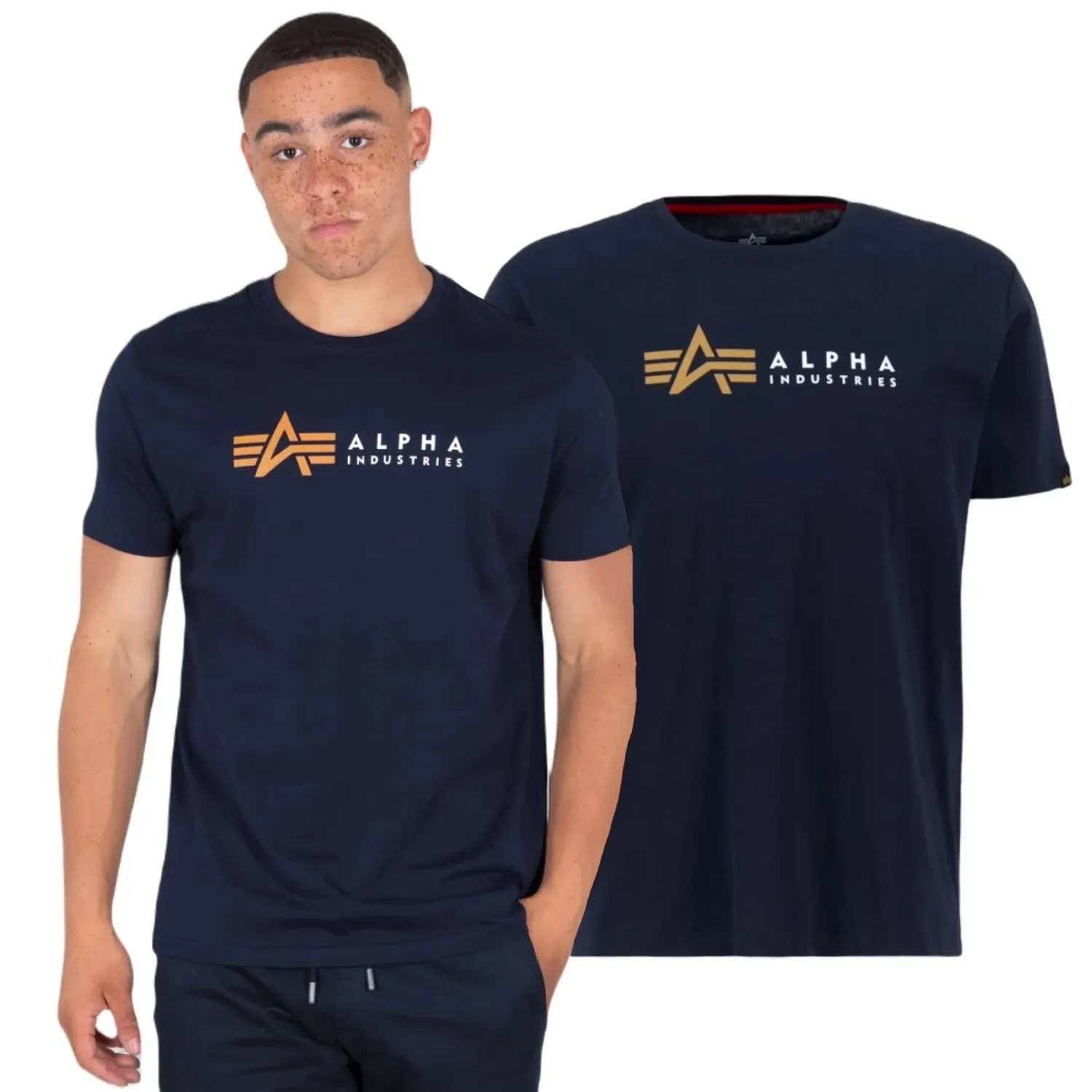 Koszulka Alpha Industries Alpha Label T 118502 07 - Rep. Blue 3XL