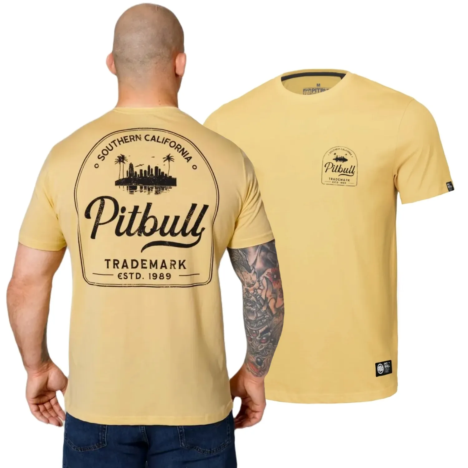 Koszulka Pit Bull Ultra Light Weight 140 Basic Pitbull So Cal '24 - Żółta S