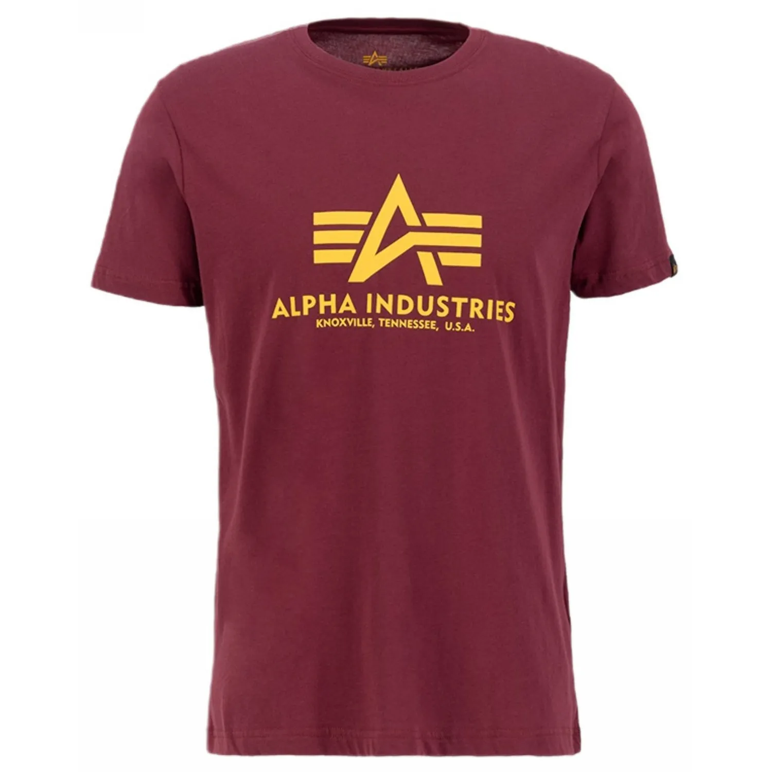 Koszulka Alpha Industries Basic 100501 184 - Bordowa S