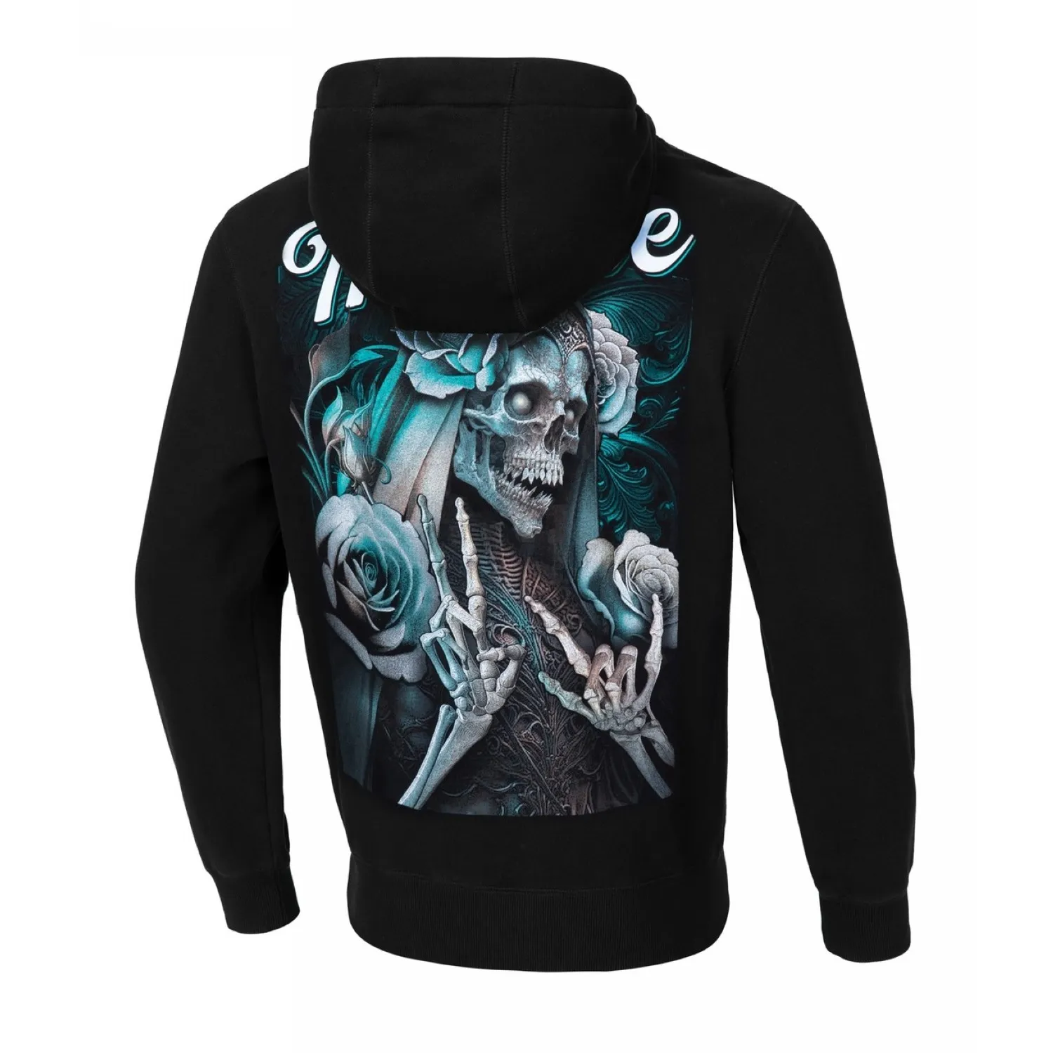 Bluza z kapturem Pit Bull Seria Regular Santa Muerte '24 - Czarna 3XL