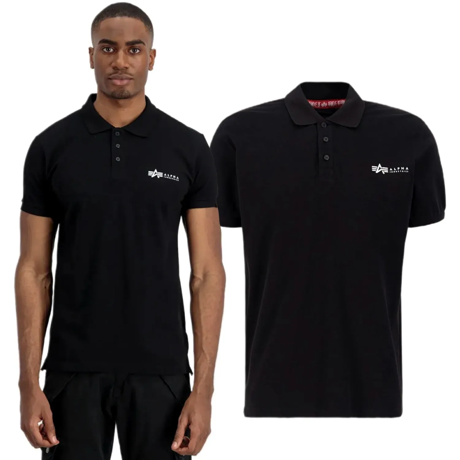 Koszulka Alpha Industries Basic Polo SL 106600 03 - Czarna L