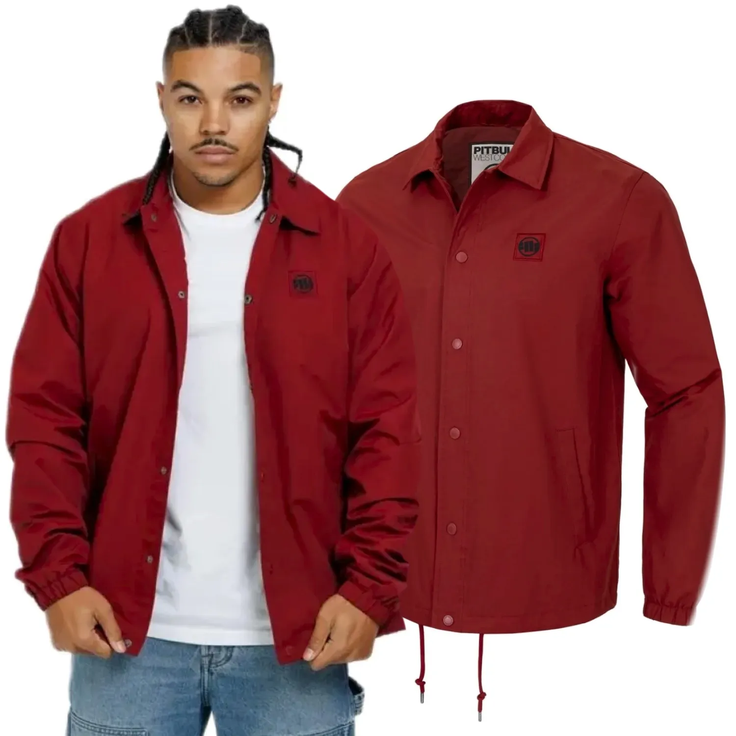 Kurtka przejściowa Pit Bull Vantage '24 - Bordowa XXL