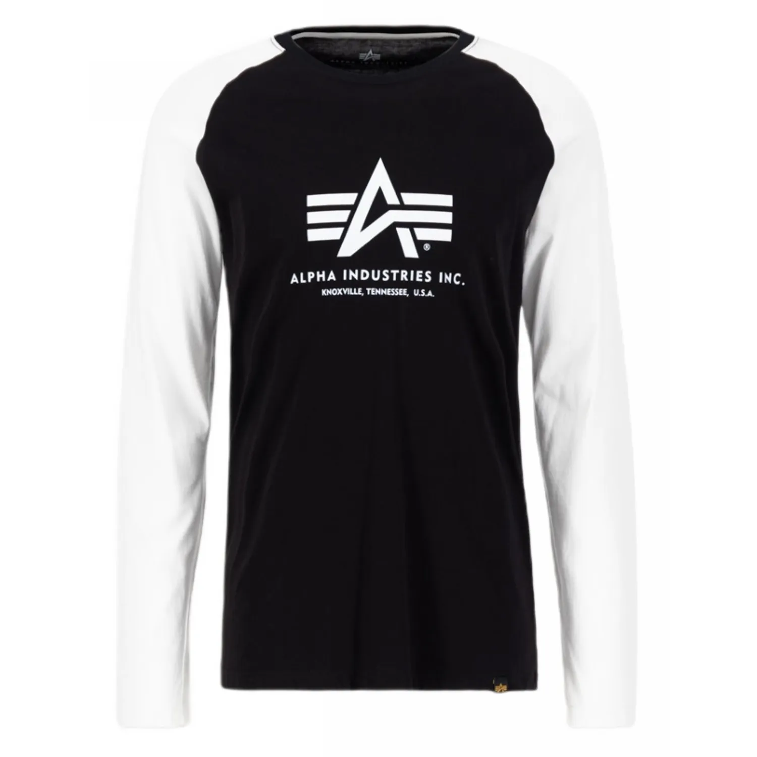 Koszulka Longsleeve Alpha Industries Basic LS 176531 95 - Czarna/Biała M