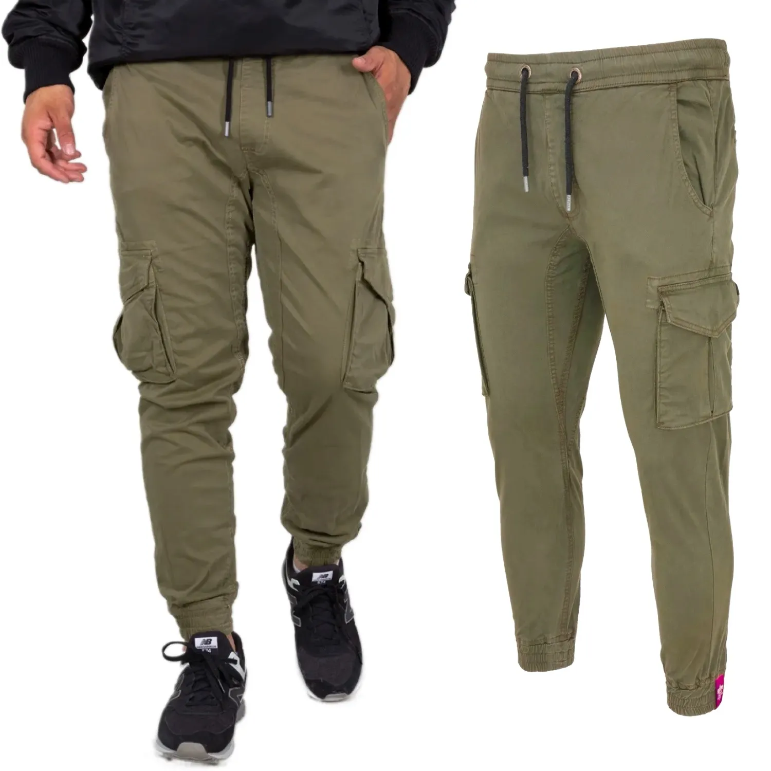 Spodnie Alpha Industries Cotton Twill Jogger 116202 11 - Oliwkowe 3XL