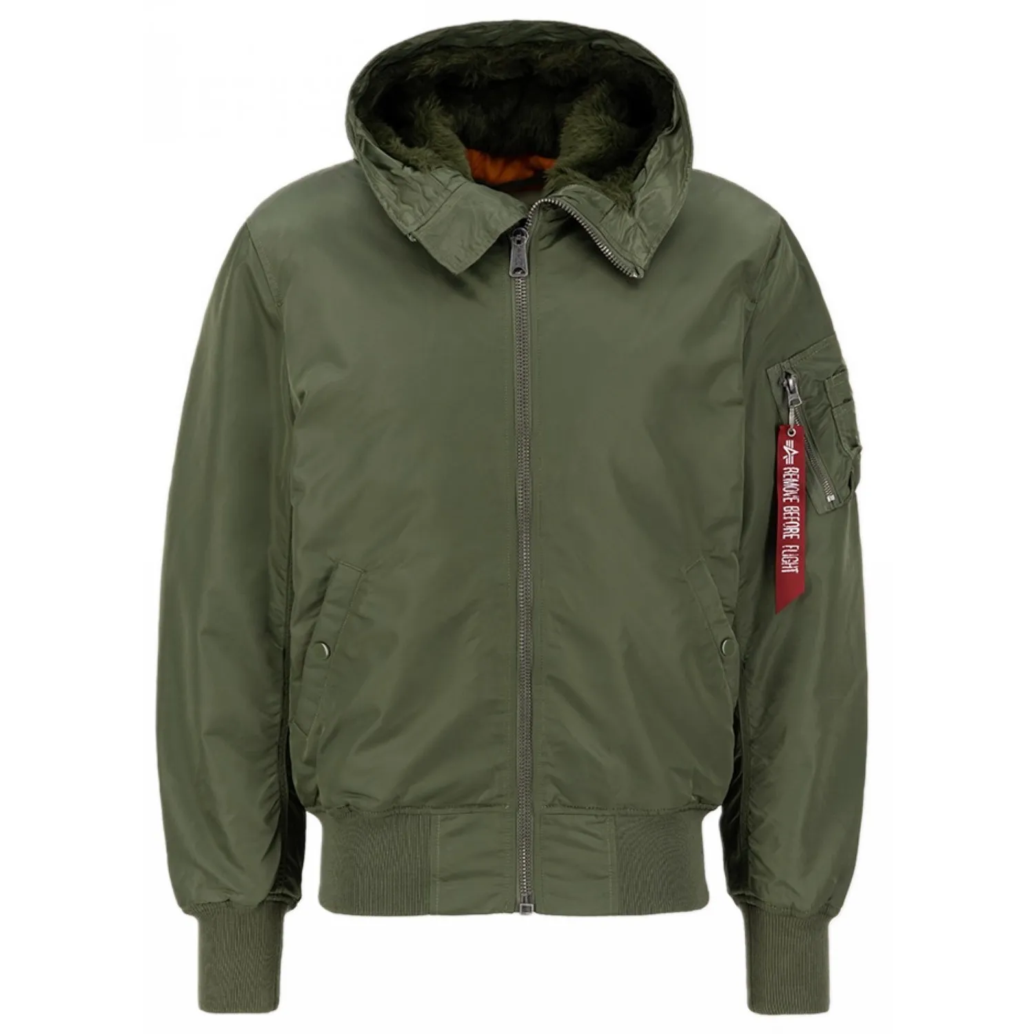 Kurtka z kapturem Alpha Industries MA-1 158104 01 - Sage Green L