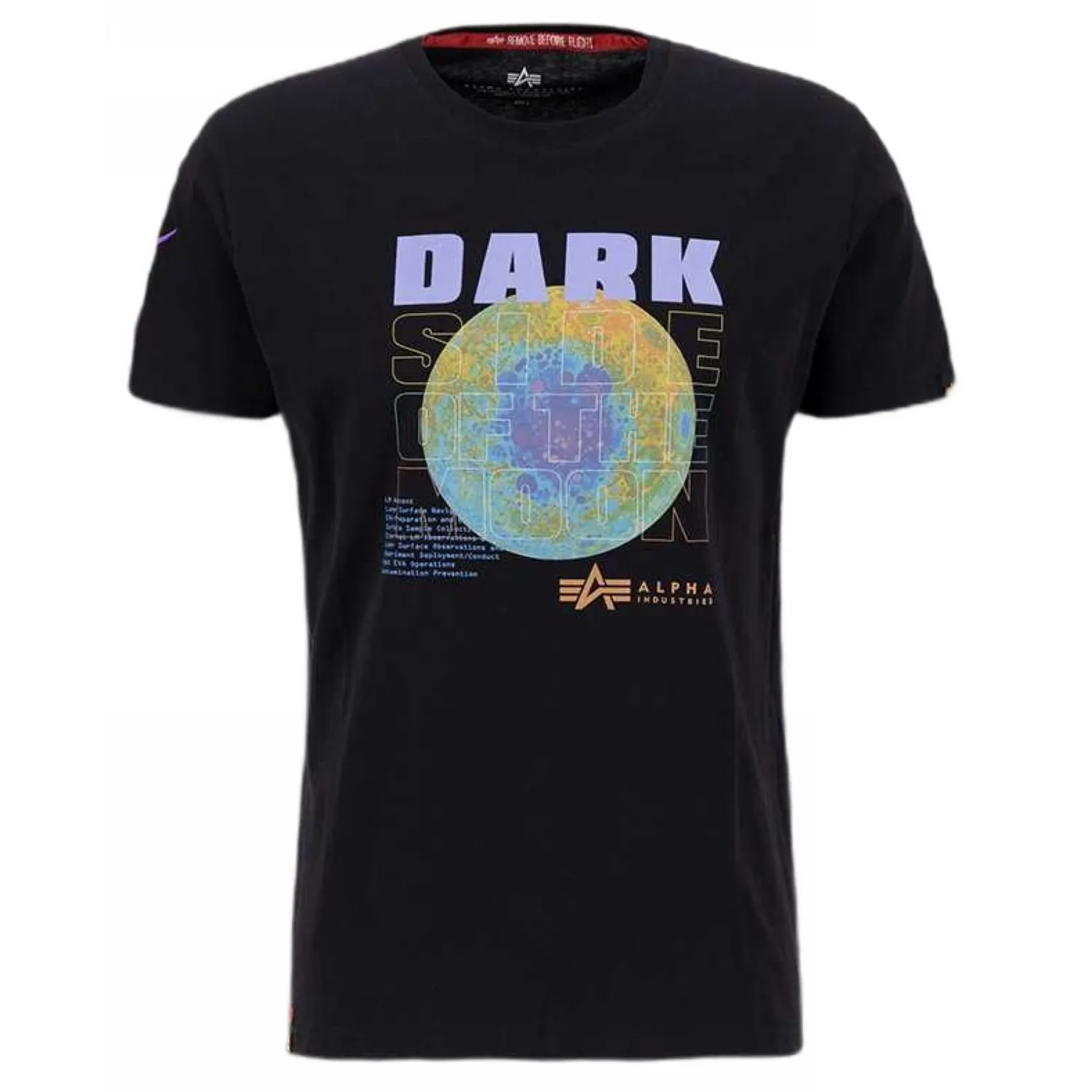 Koszulka Alpha Industries Dark Side 108510 556 - Black/Neon Purple XL
