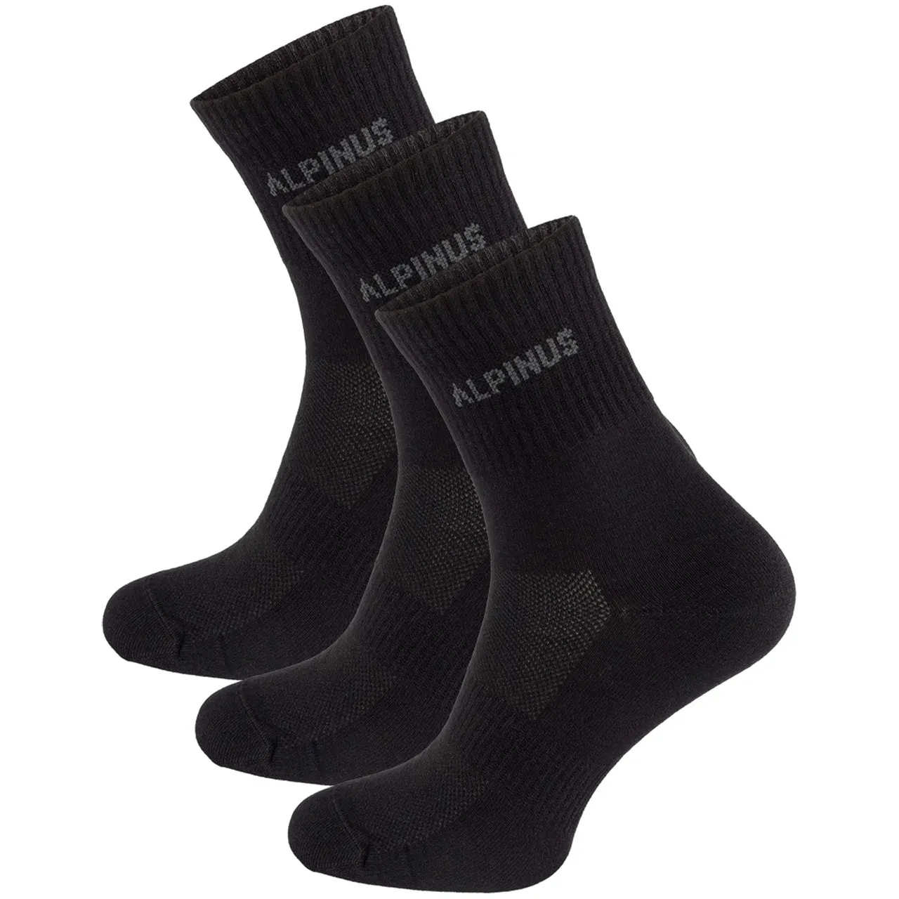 Skarpety Alpinus Zadar Coolmax 3-pak - Czarne 39/42