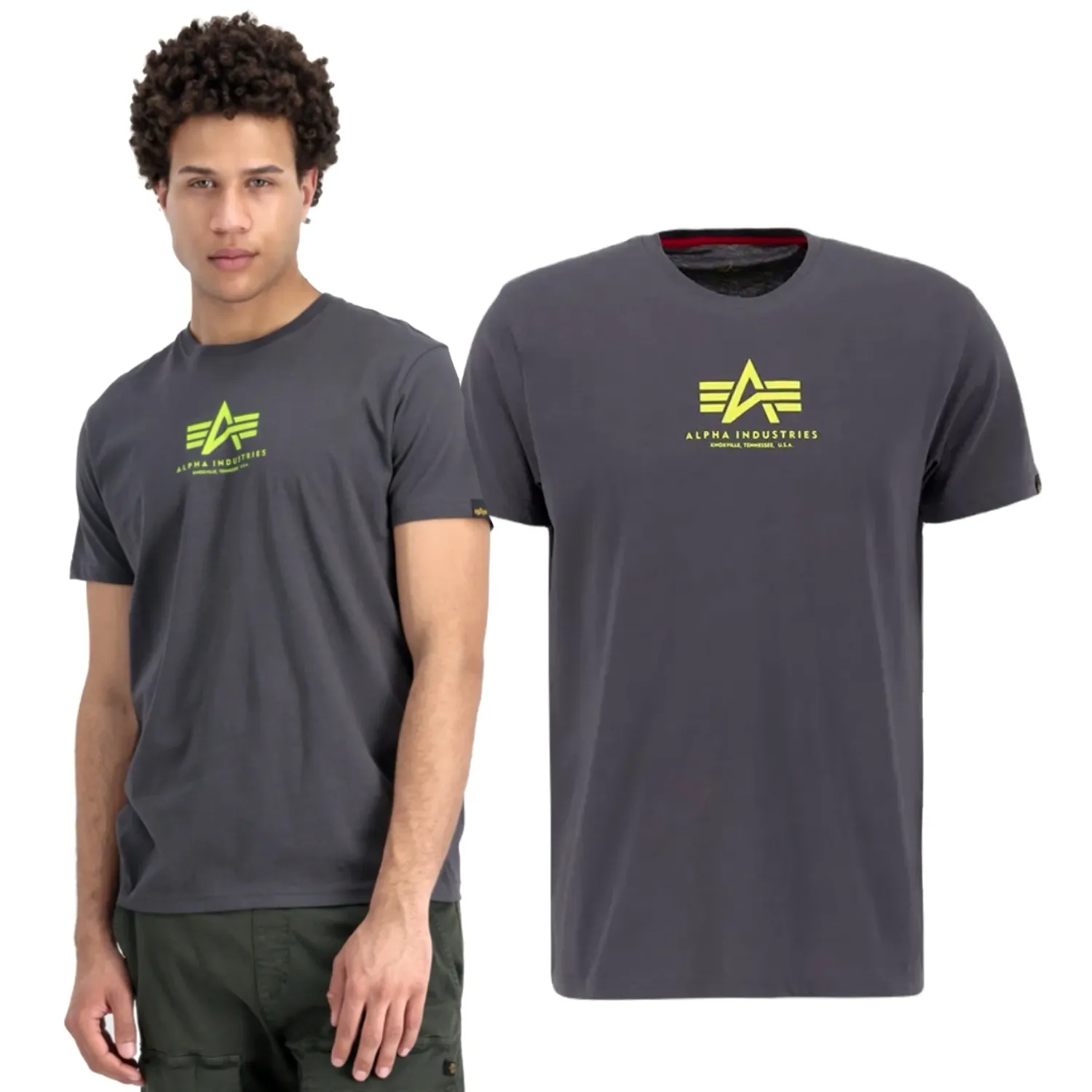Koszulka Alpha Industries Basic T ML 118533 684 - Vintage Grey S
