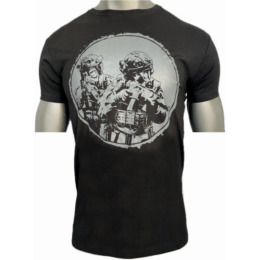 Koszulka T-Shirt Maskpol Wzór 04 Czarna L