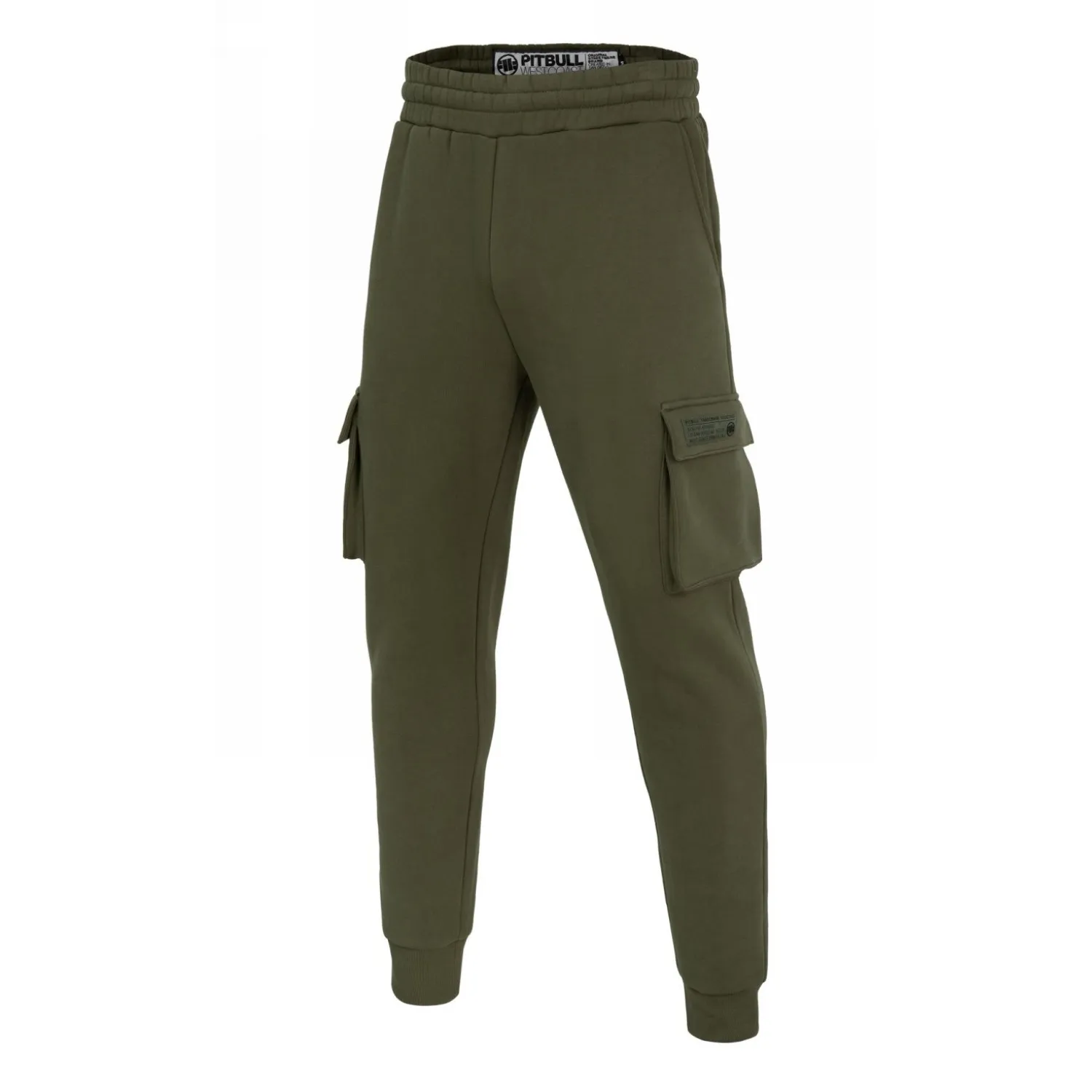 Spodnie dresowe Cargo Pit Bull New Brushed Fleece Group Cypress '24 - Ciemnooliwkowe S
