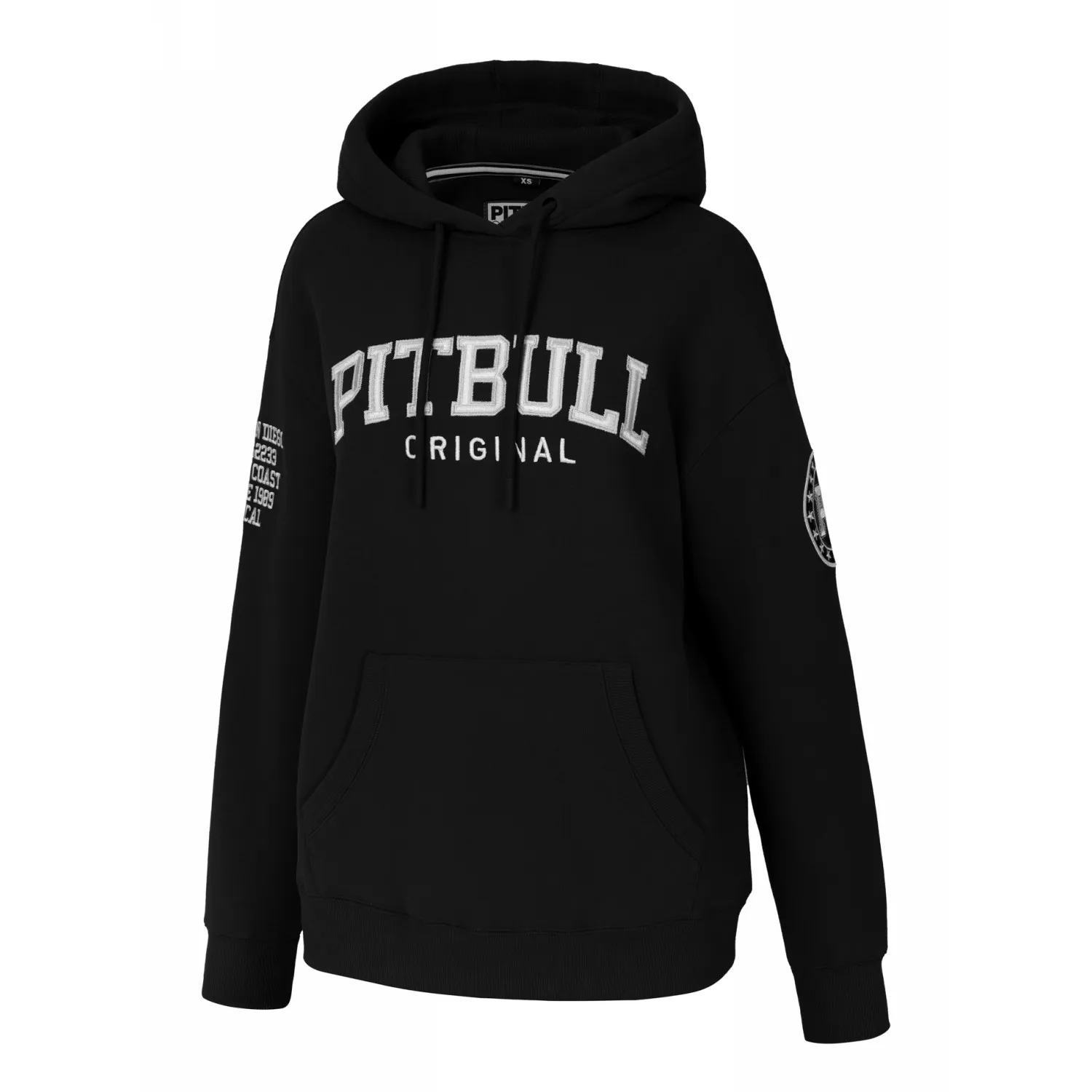Bluza damska z kapturem Pit Bull Oversize Tyrian '24 - Czarna L