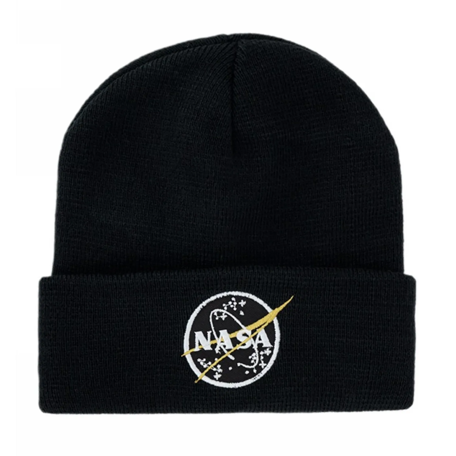 Czapka zimowa Alpha Industries Nasa Beanie 198948 03 - Czarna