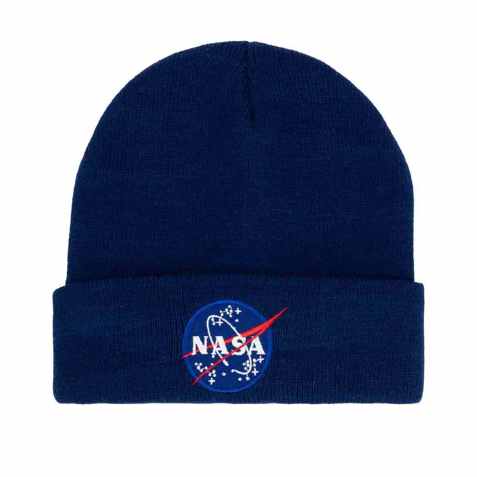 Czapka zimowa Alpha Industries Nasa Beanie 198948 07 - Rep. Blue