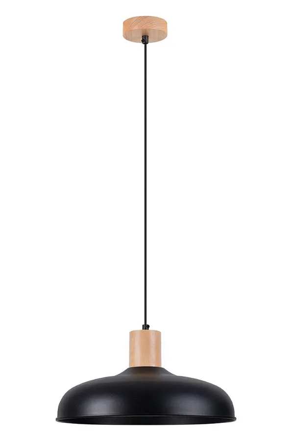 Czarna industrialna metalowa lampa wisząca nad stół - A644 L0-K25
