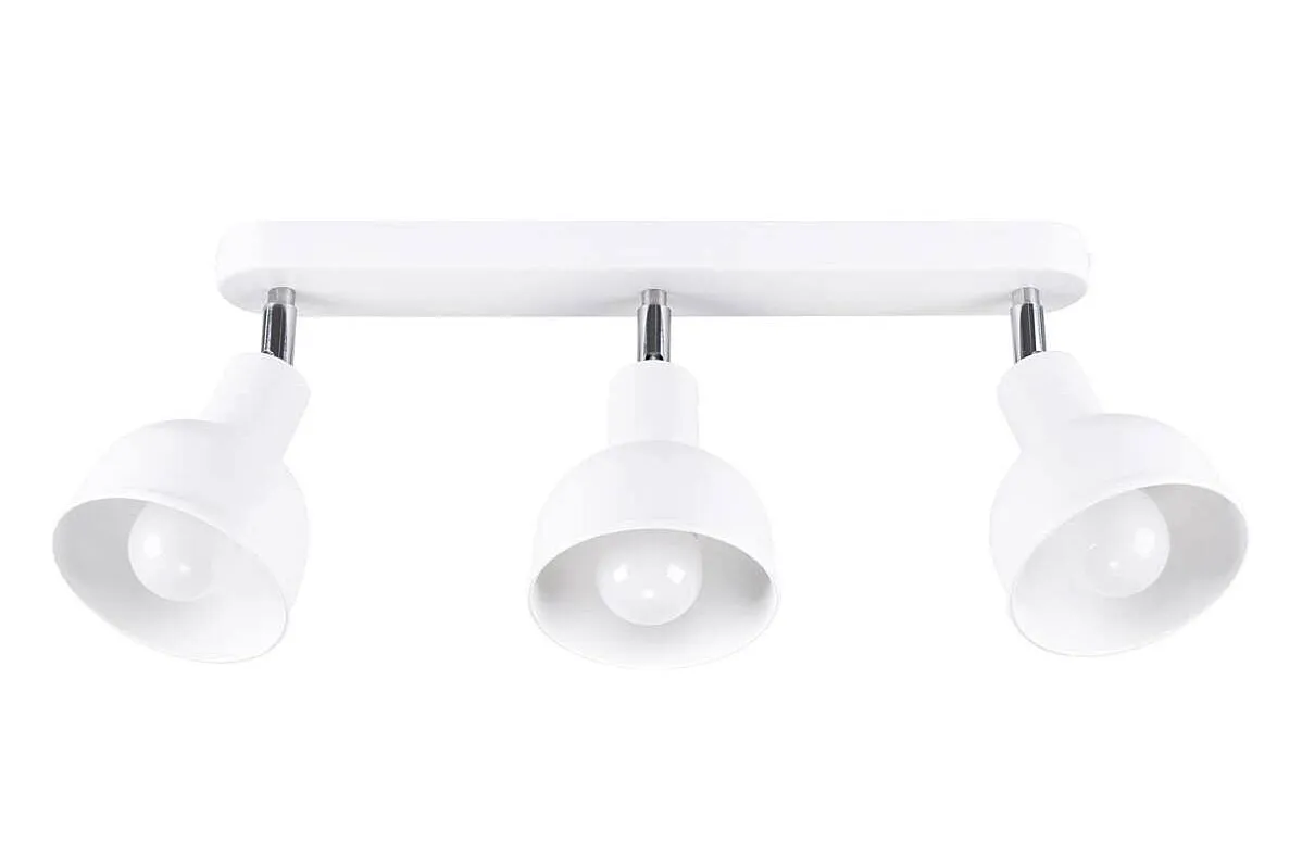 Biała potrójna lampa sufitowa reflektorowa - A624 F4-L59