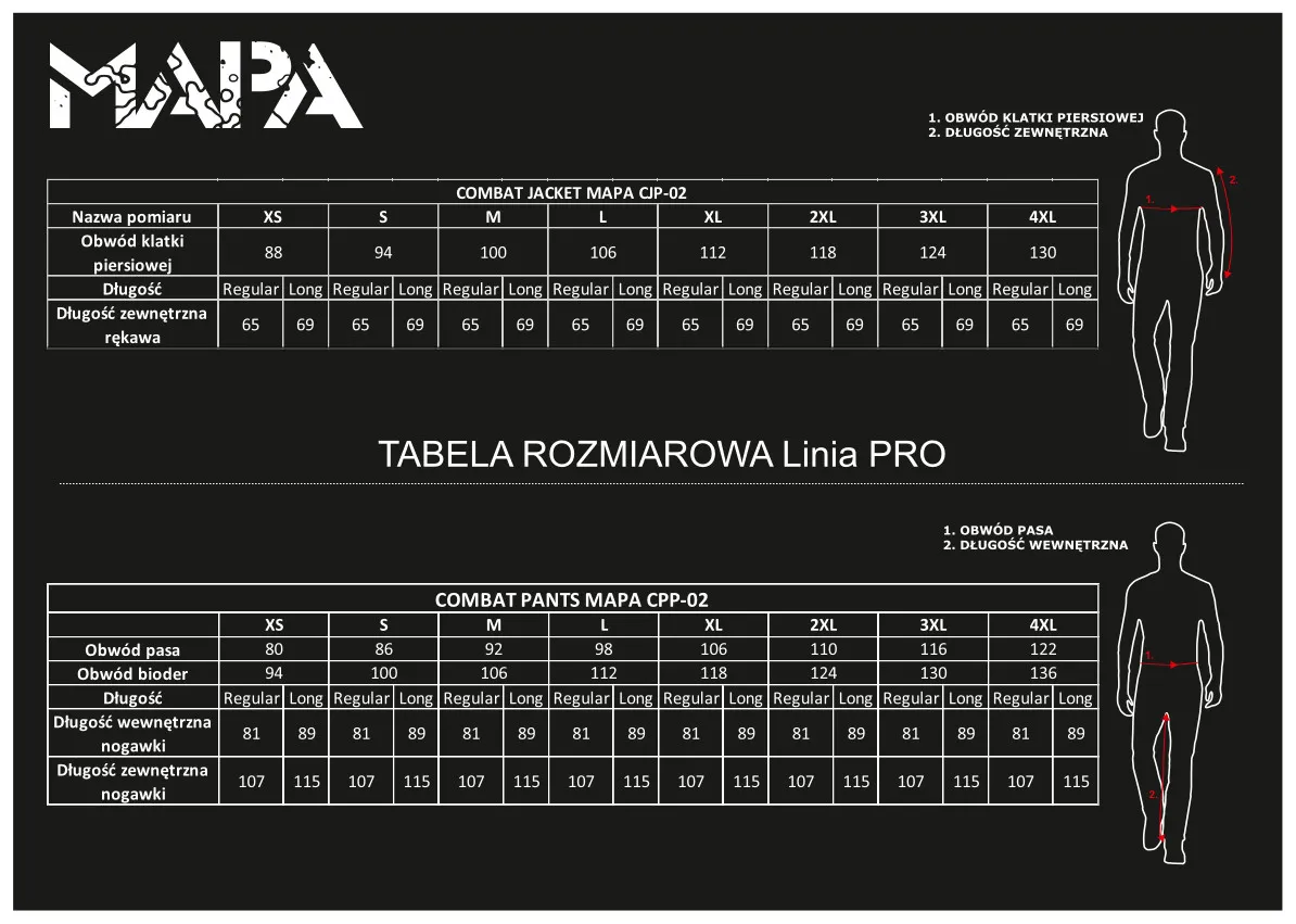 Maskpol PGZ - Bluza mundurowa PRO w najnowszym polskim kamuflażu MAPA A CJPA-02 XL