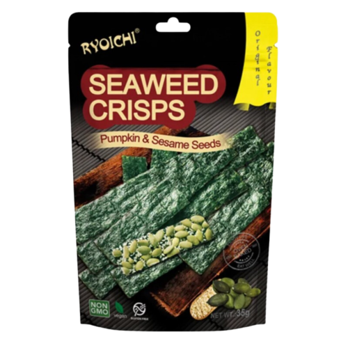 Snack Crispy Seaweed z migdałami i sezamem 35g Ryoichi