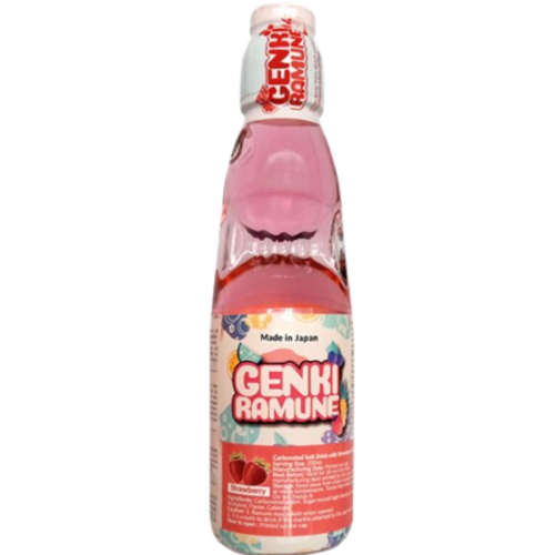 Napój Ramune Strawberry 200ml Genki