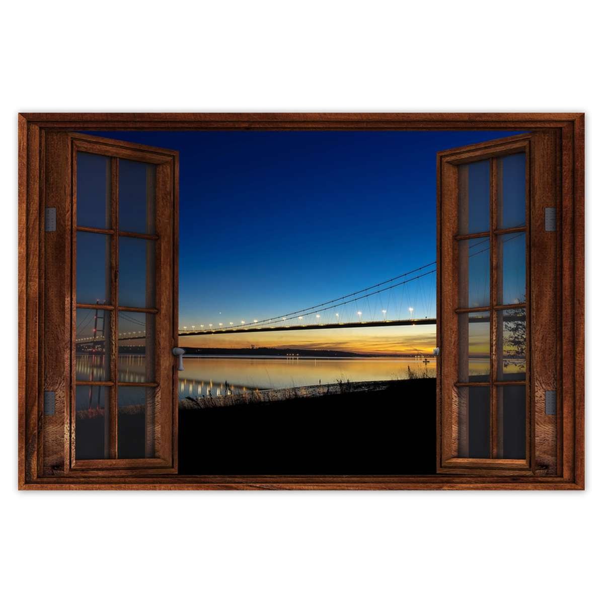 Naklejka ścienna 90x60 Most nocne zdjęcie