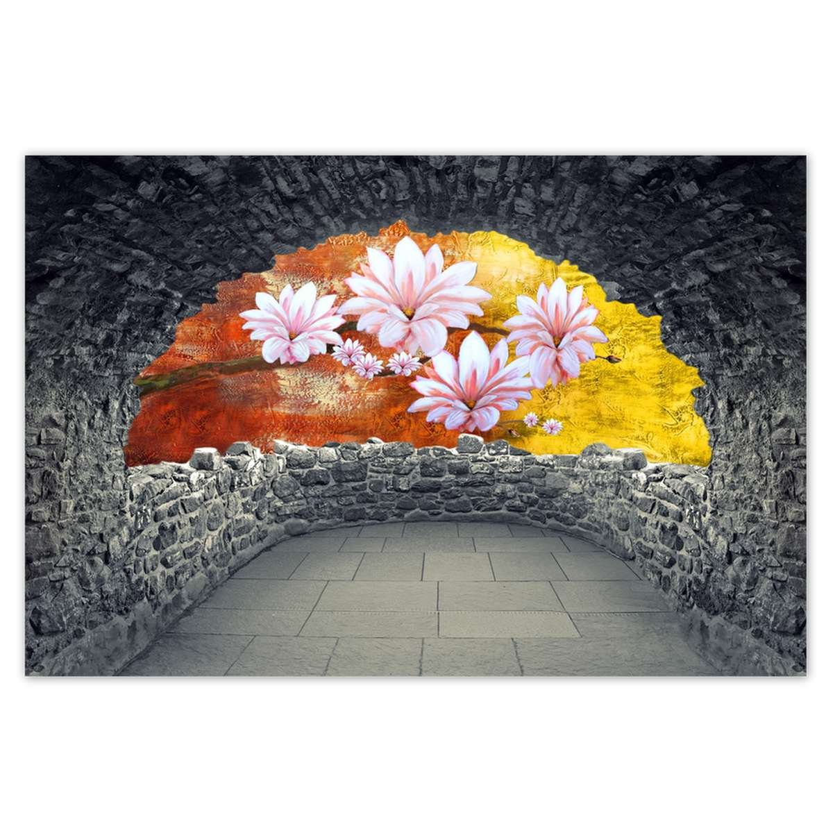 Naklejka ścienna 90x60 Gałązka magnolii kwiaty