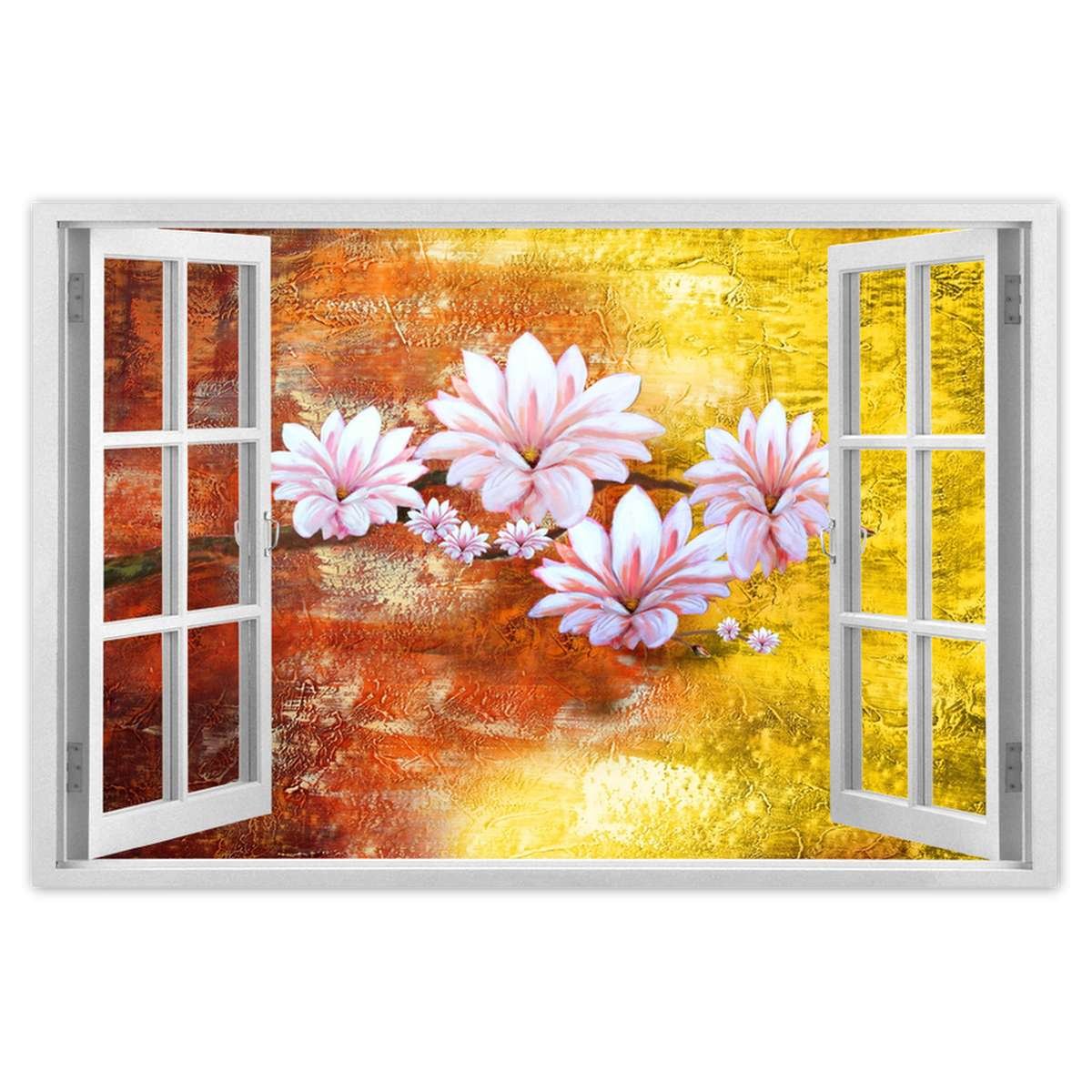 Naklejka ścienna 90x60 Gałązka magnolii kwiaty