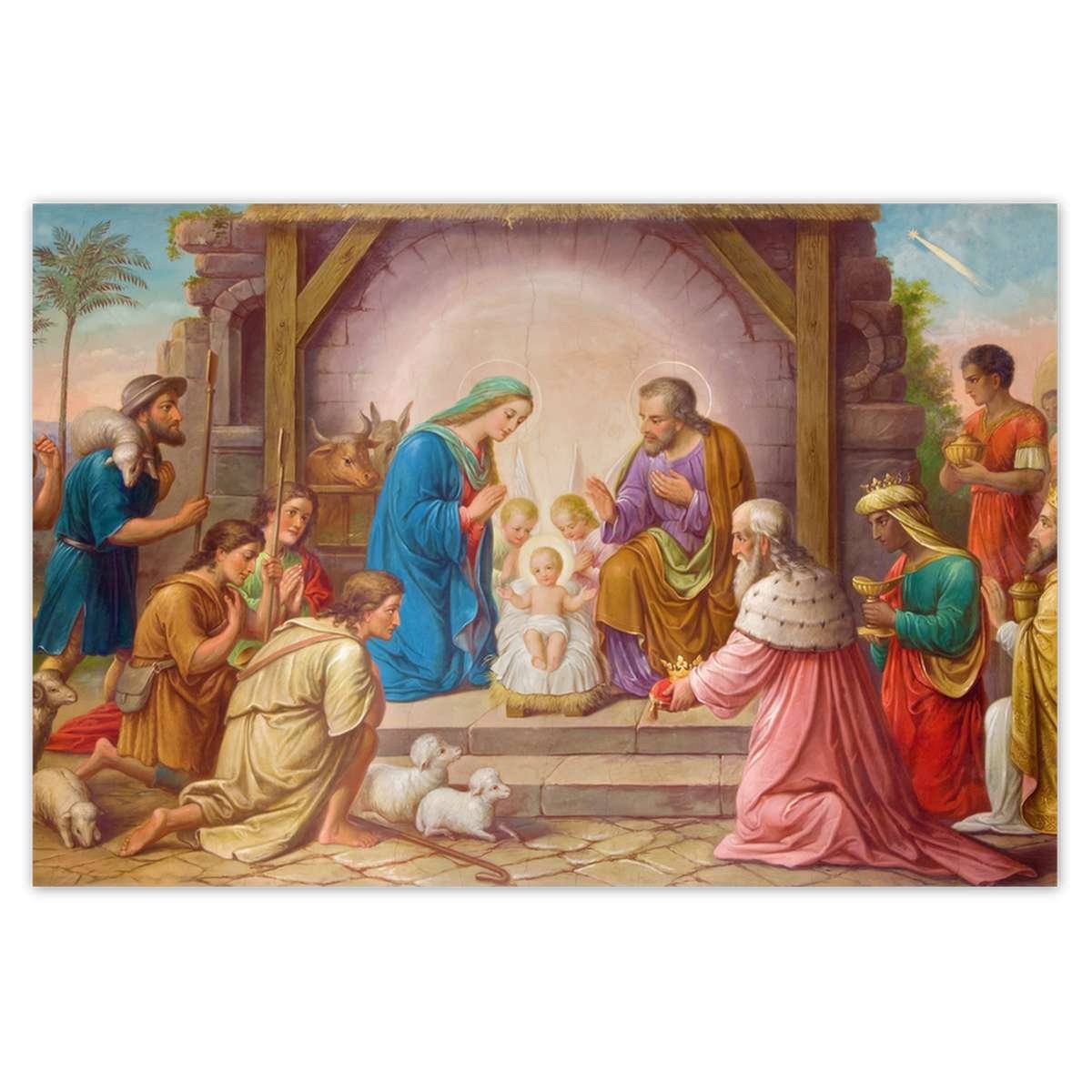 Naklejka ścienna 90x60 Stajenka