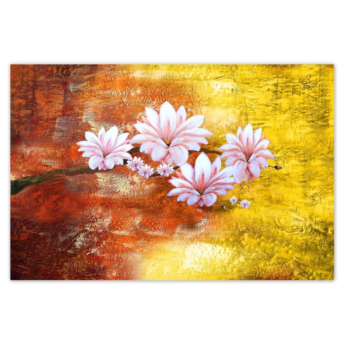 Naklejka ścienna 120x80 Gałązka magnolii kwiaty