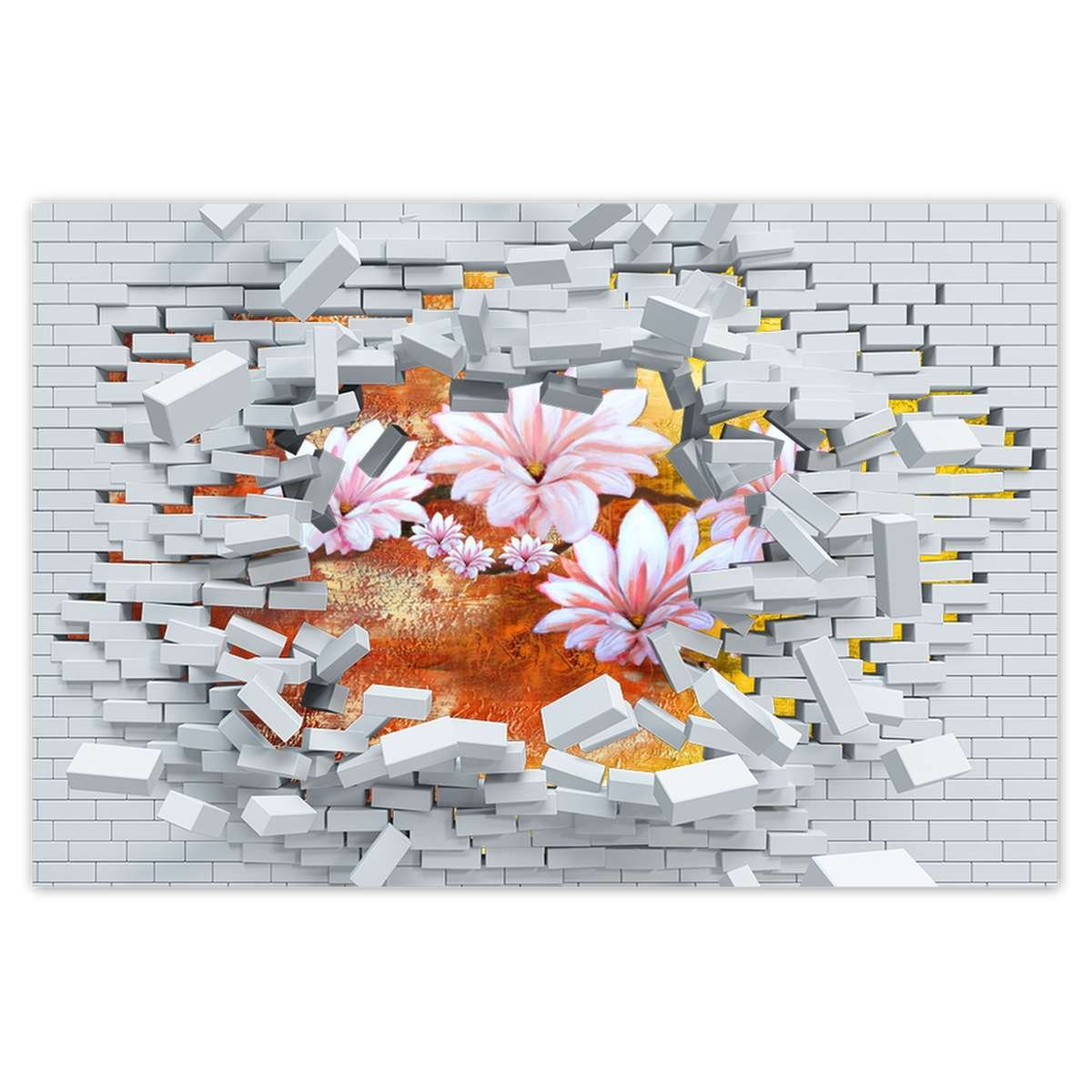 Naklejka ścienna 120x80 Gałązka magnolii kwiaty