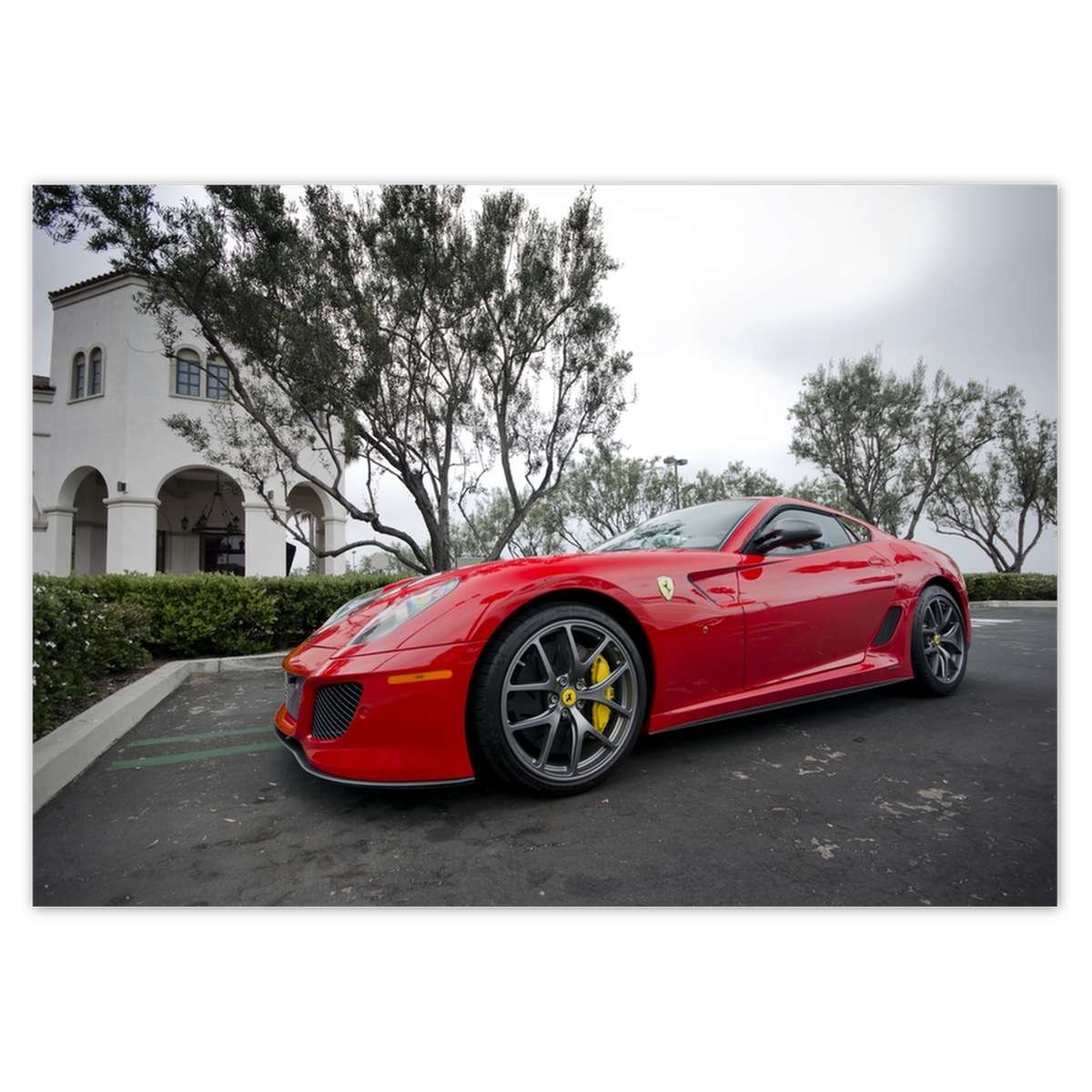 Naklejka ścienna A5 POZIOM Czerwony samochód Ferrari