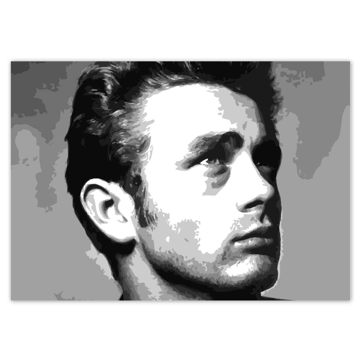 Naklejka ścienna A5 POZIOM Aktor James Dean